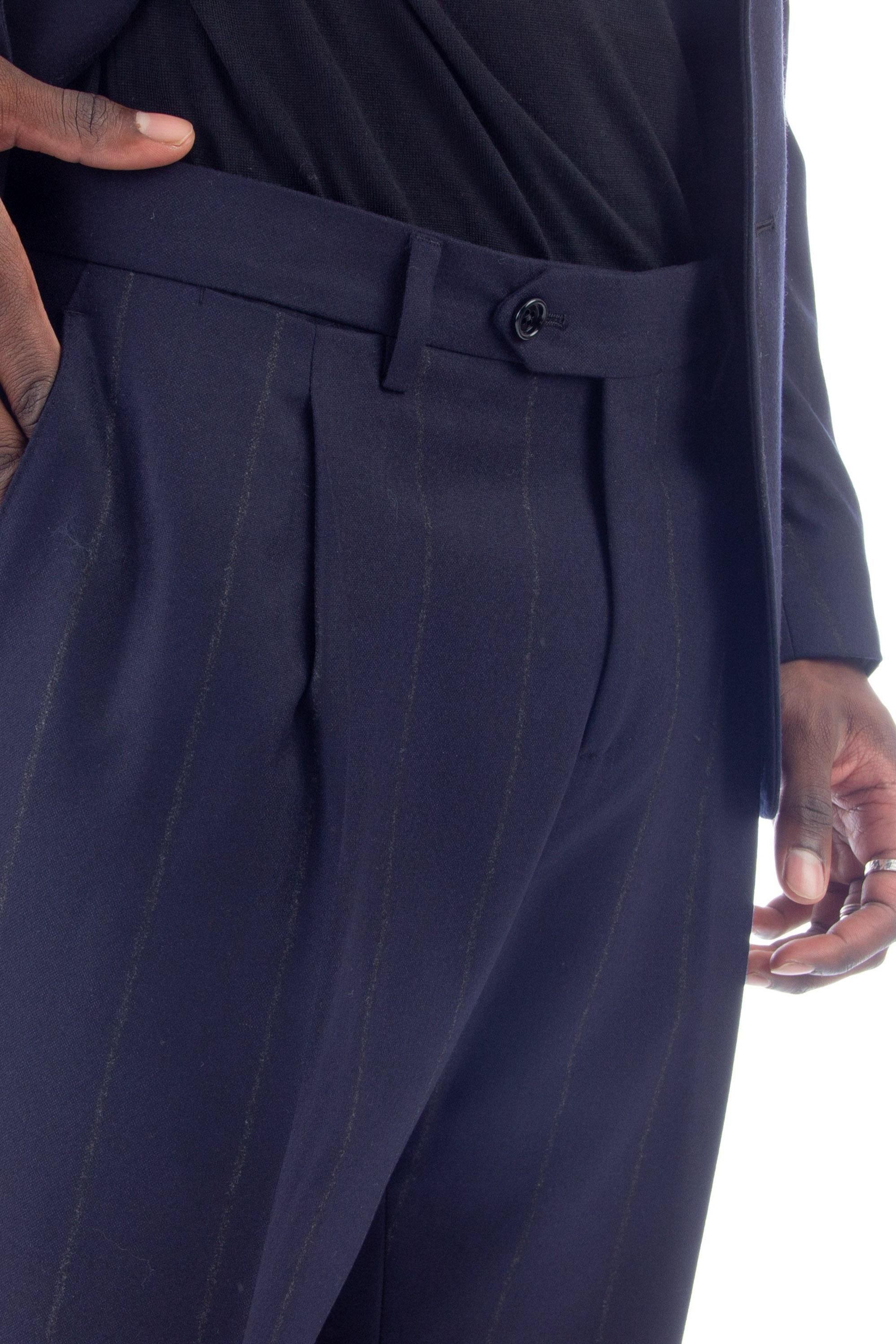 Abito gessato in lana-cashmere loro piana linea attitude IR7901E IRS59435 850GR Lardini 