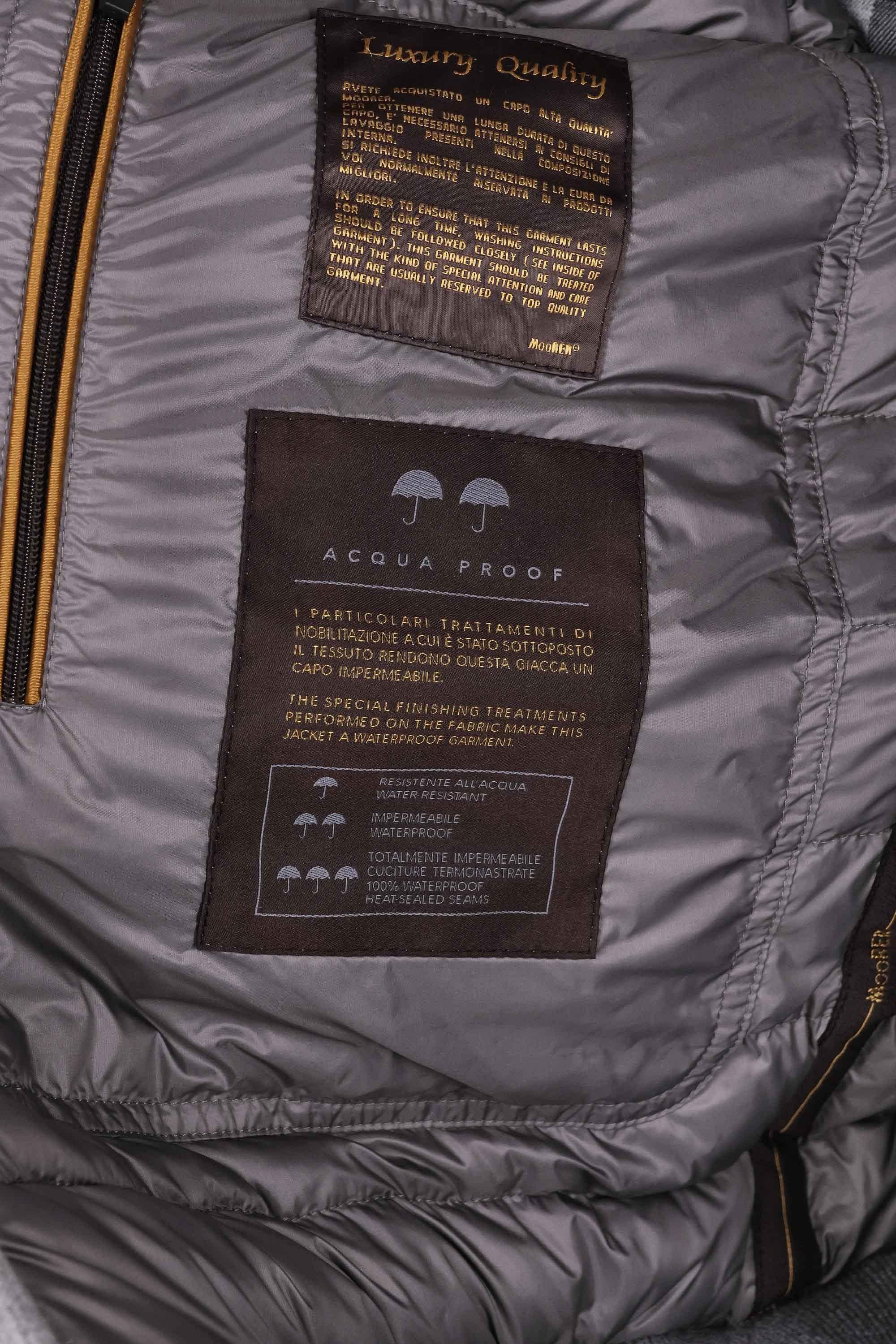 Moorer Giubbotto bomber in lana-cashmere imbottito in piumino ONIRO-LSL U0051 