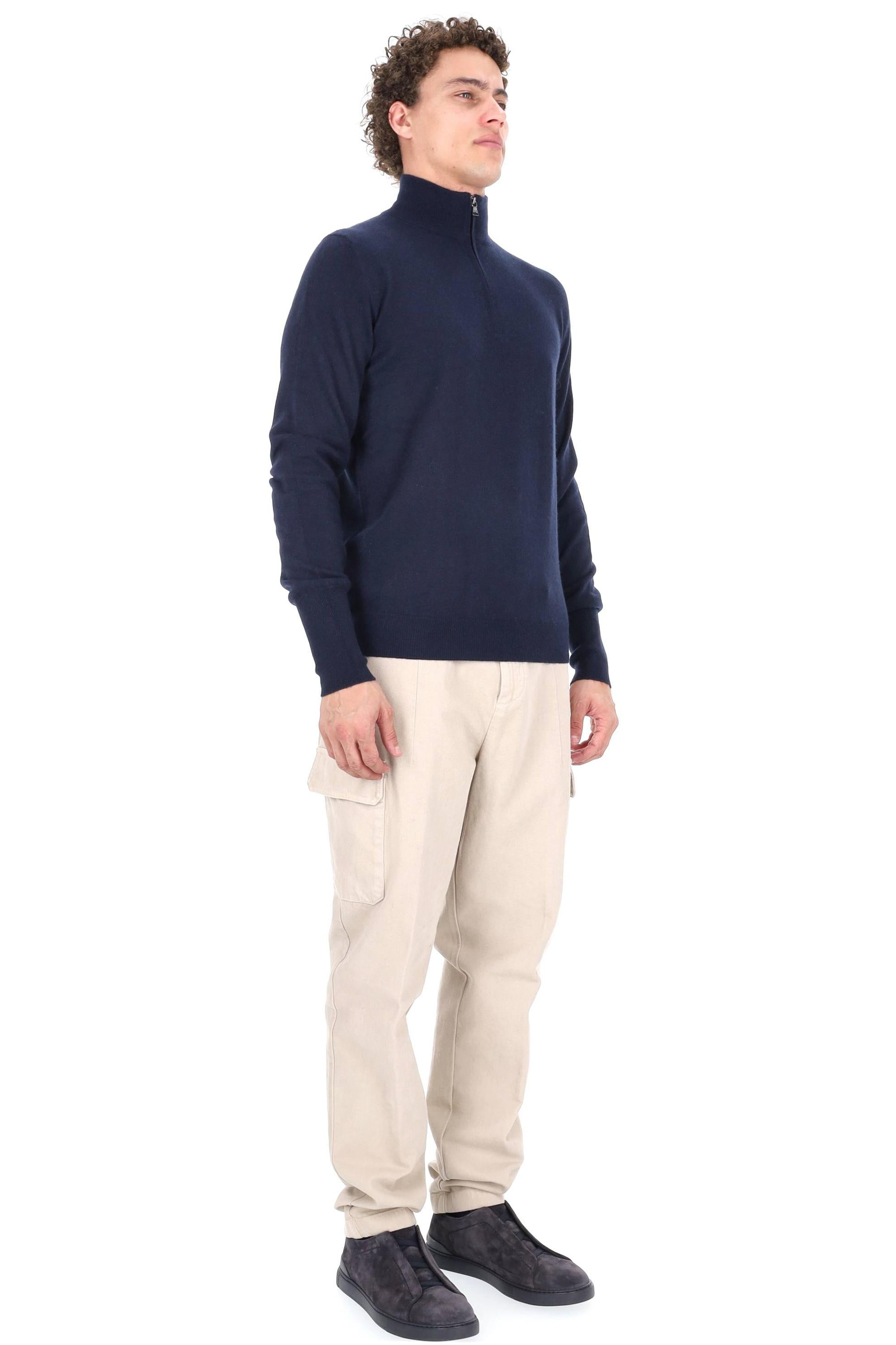 Ballantyne Maglia mezza zip in puro cashmere B2P206 12K00 13777 