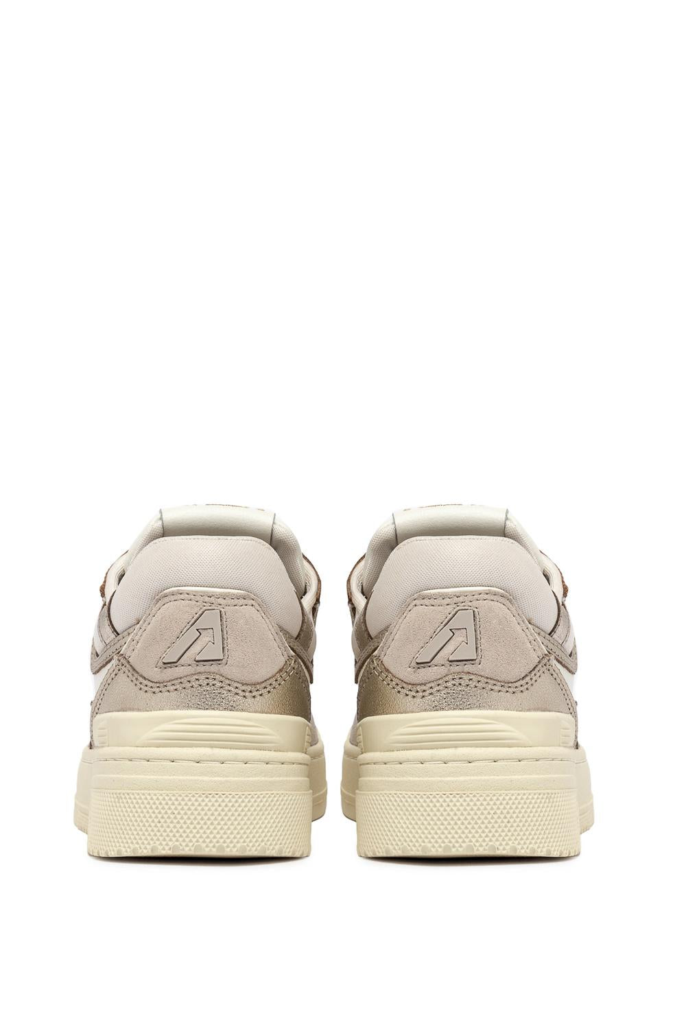 Autry Sneaker donna modello CLC dettagli bronzo ROLW MB01 WHT/PLATINUM 