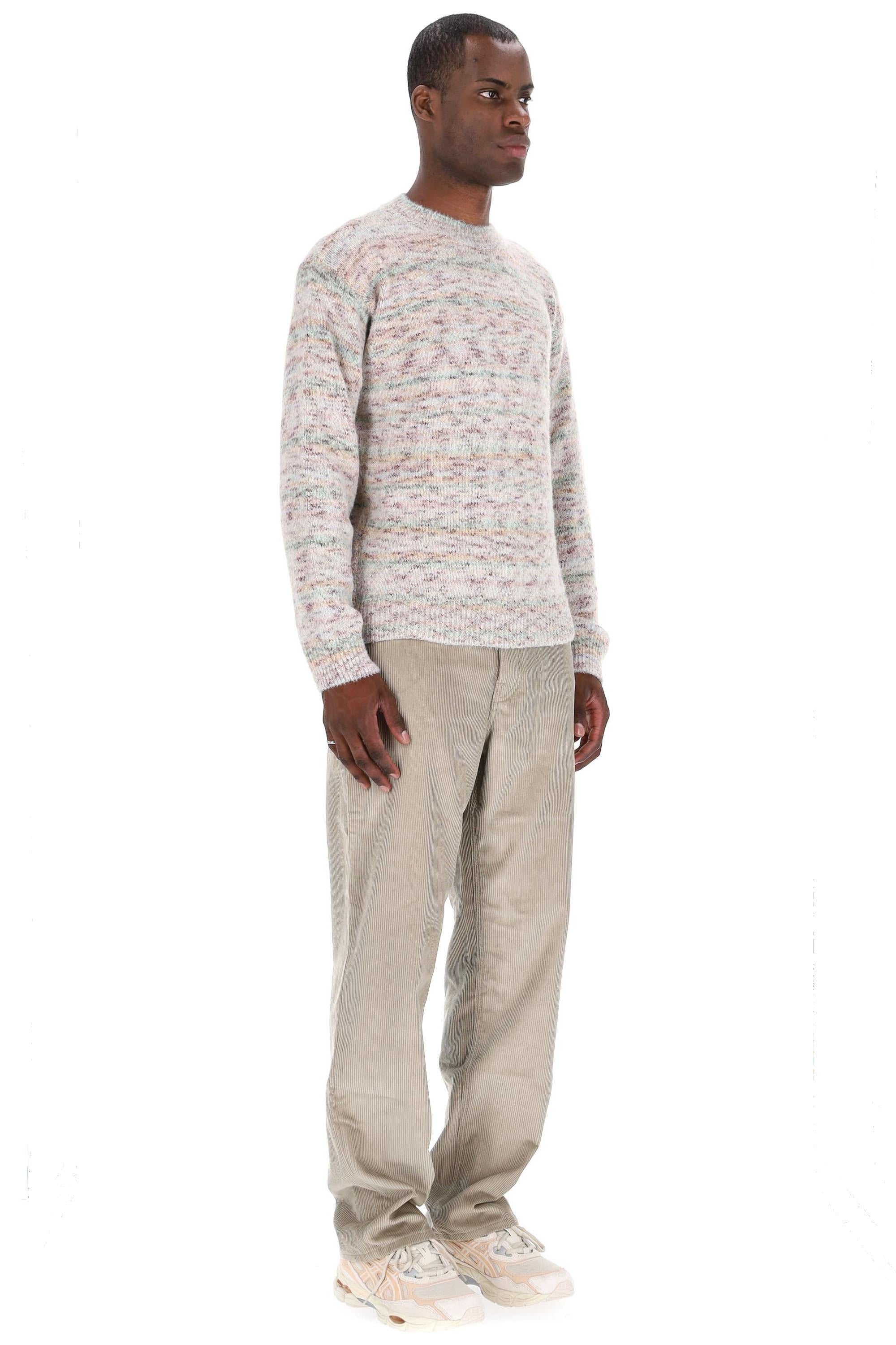 Maglia girocollo in lana mouliné mod. Bastian WOASC-H23435 BAA-BEIGE A.P.C. 