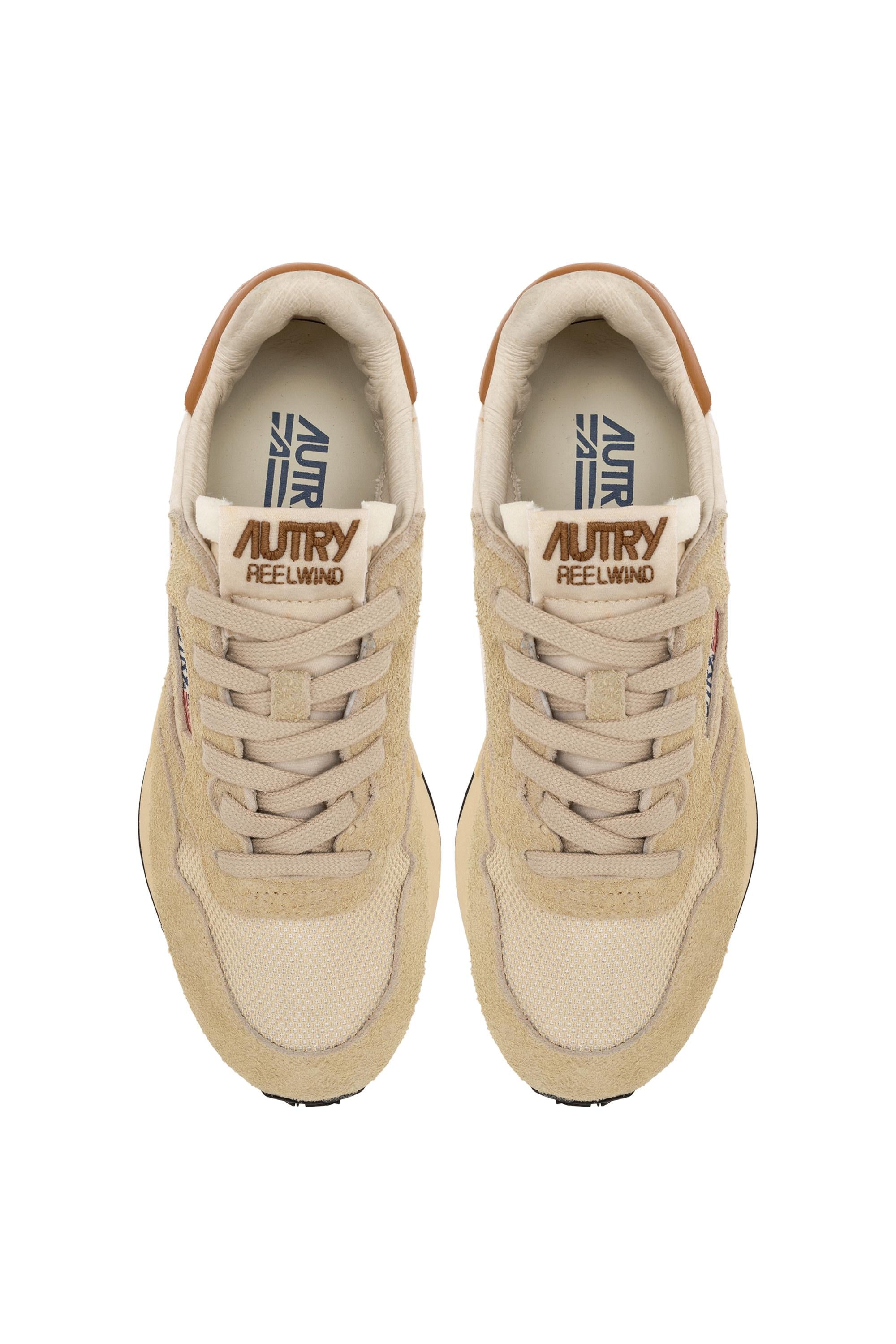Autry Running donna Reelwind in nylon e camoscio ecrù WWLW UT10 ECRU/CATHSPY 