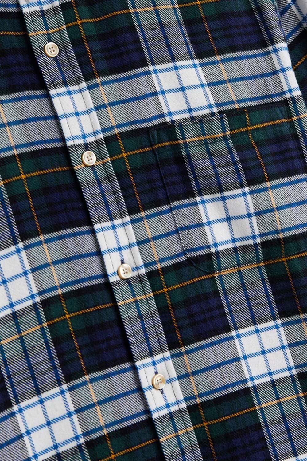 Portuguese Flannel Camicia in flanella di cotone modello Marao 055 MLTCLR 