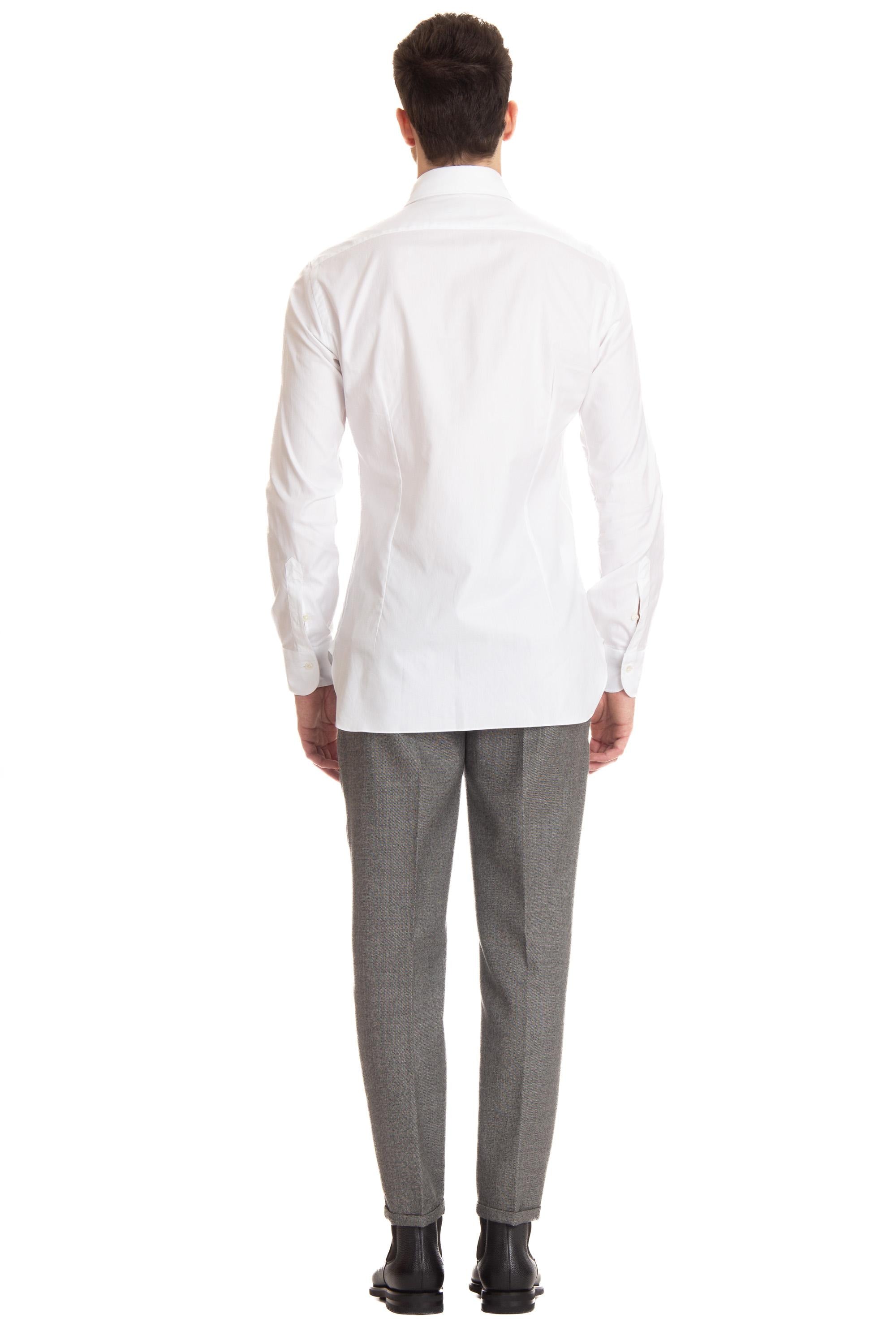 Camicia sartoriale microtrama linea Culto K1U13P0136.85.U BIANCO Barba 