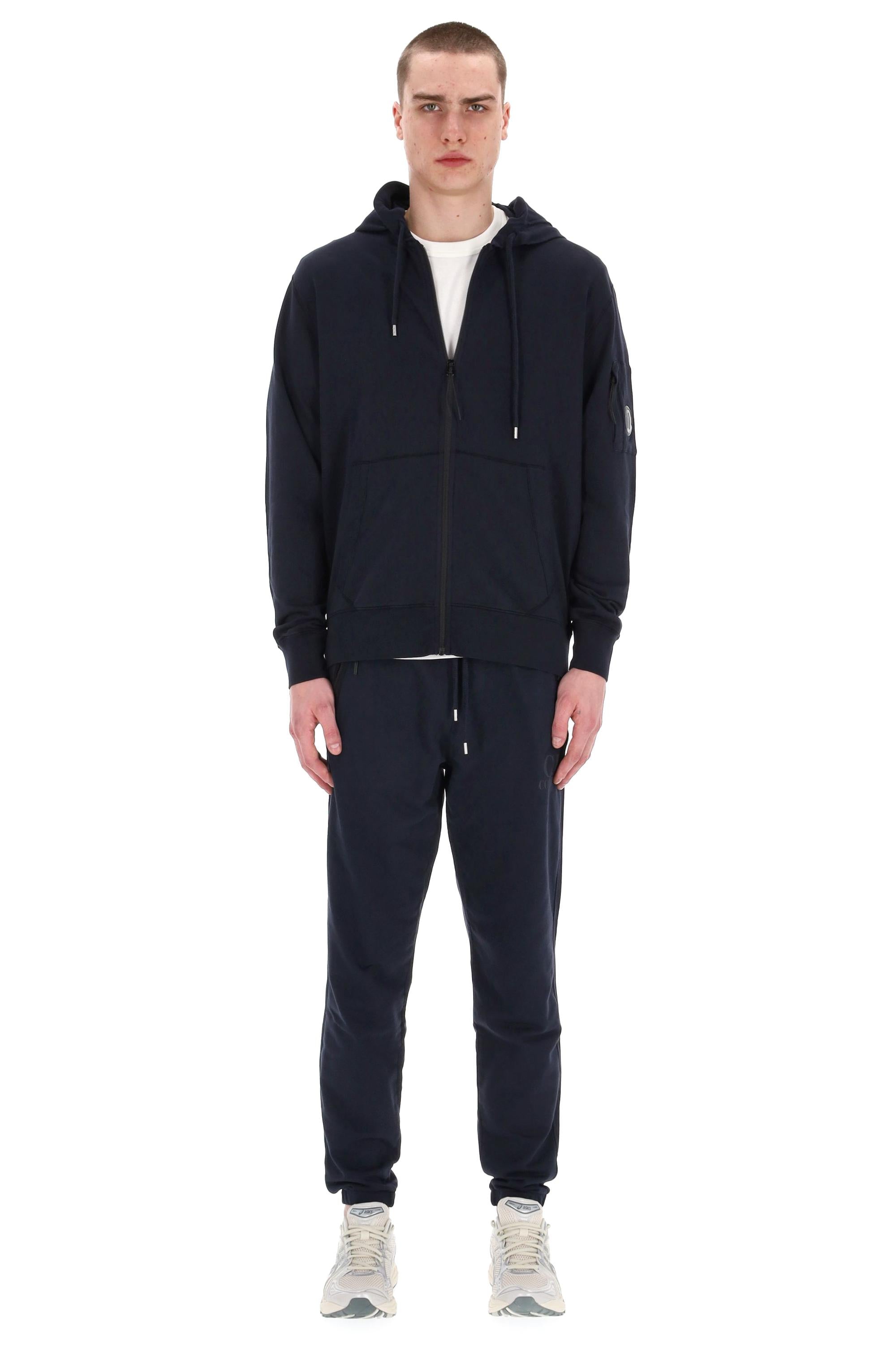 Felpa in leggero cotone con zip e cappuccio MSS057A00 2246G 888 CP Company 