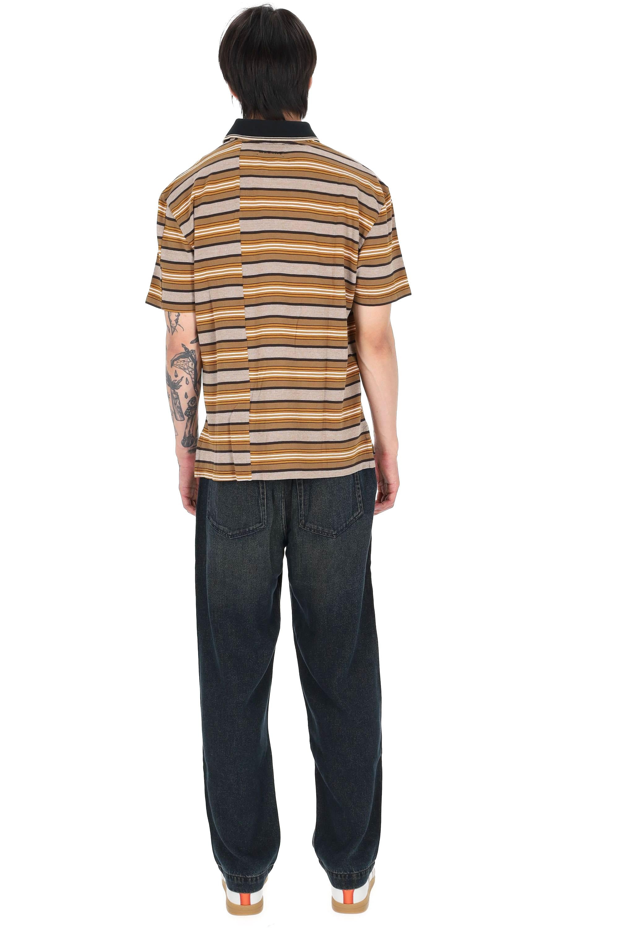 Isabel Marant Polo rigata in cotone con plastron mod. Safko c BEKH 