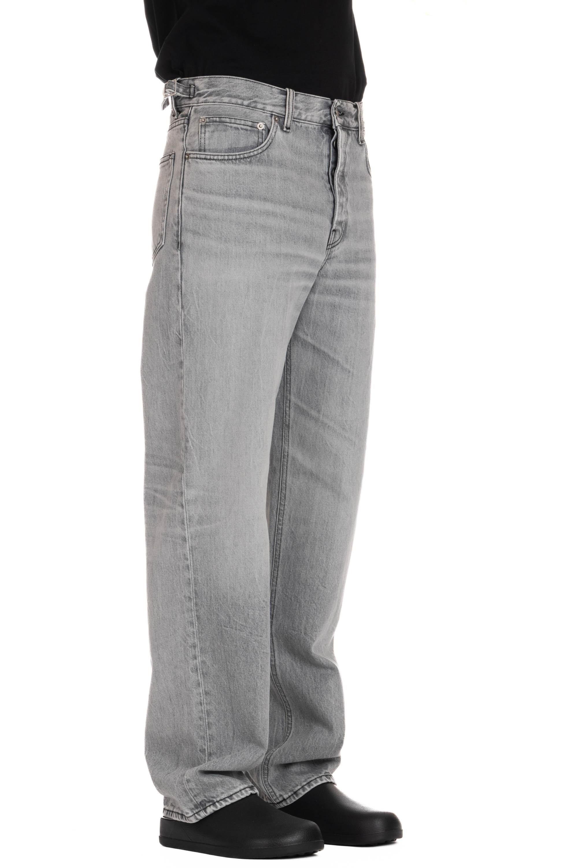 Jeans grigio modello Logan straight wide leg 03252DF118 L0858 Haikure 