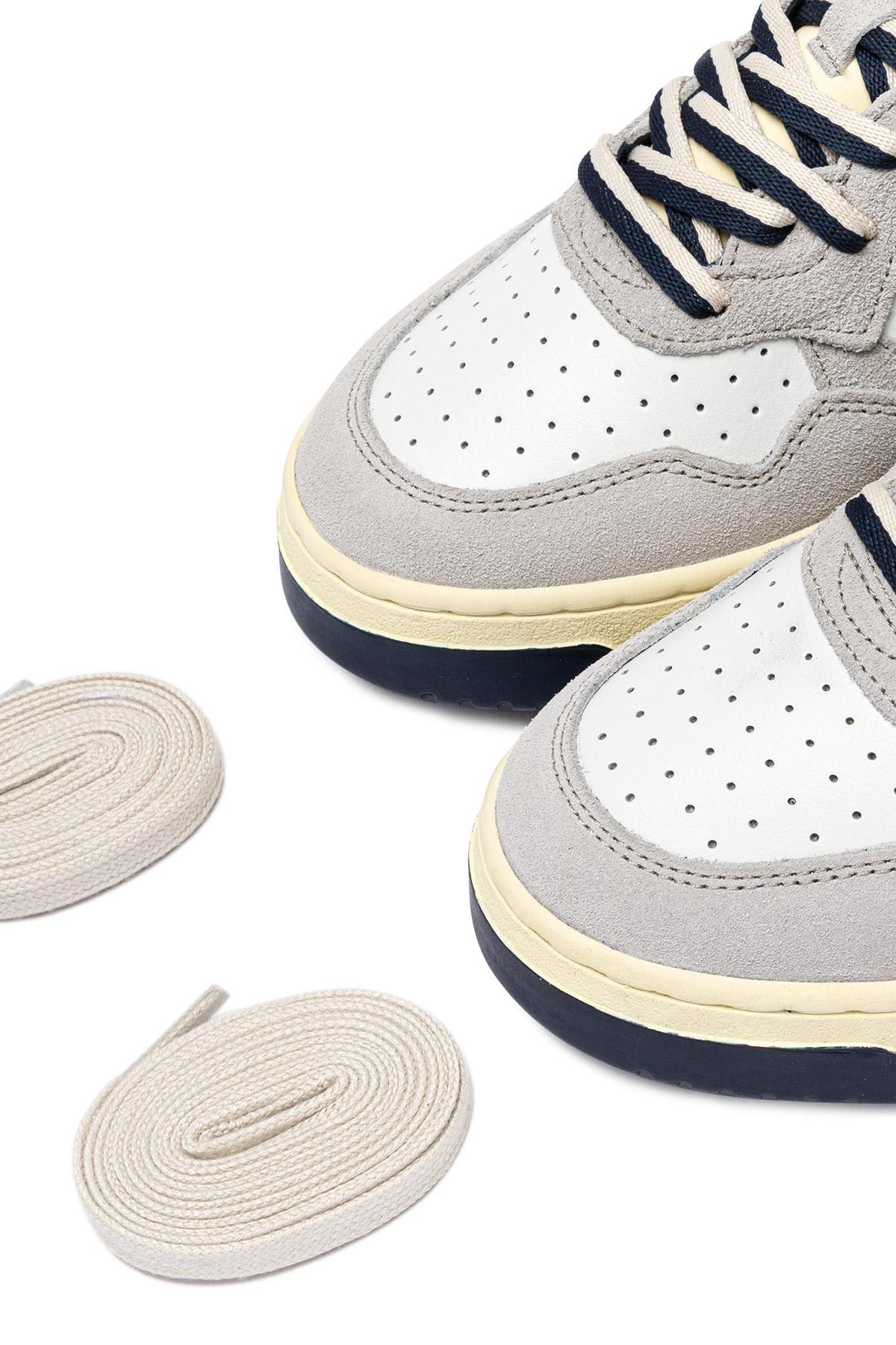 Autry Sneaker Medalist in pelle e camoscio lacci bicolor AULM BW04 WHT/VAPOR 