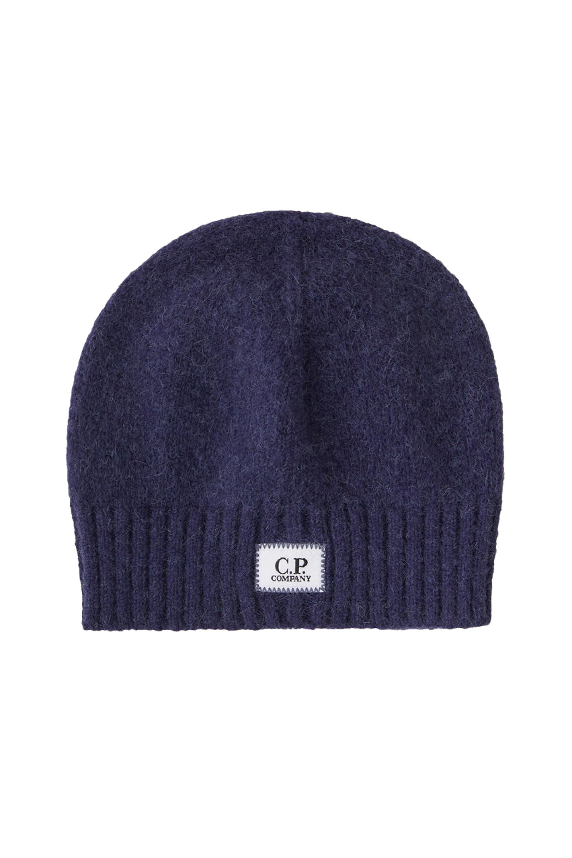 Beanie in alpaca con logo frontale CMAC302A 110216A 887 CP Company 