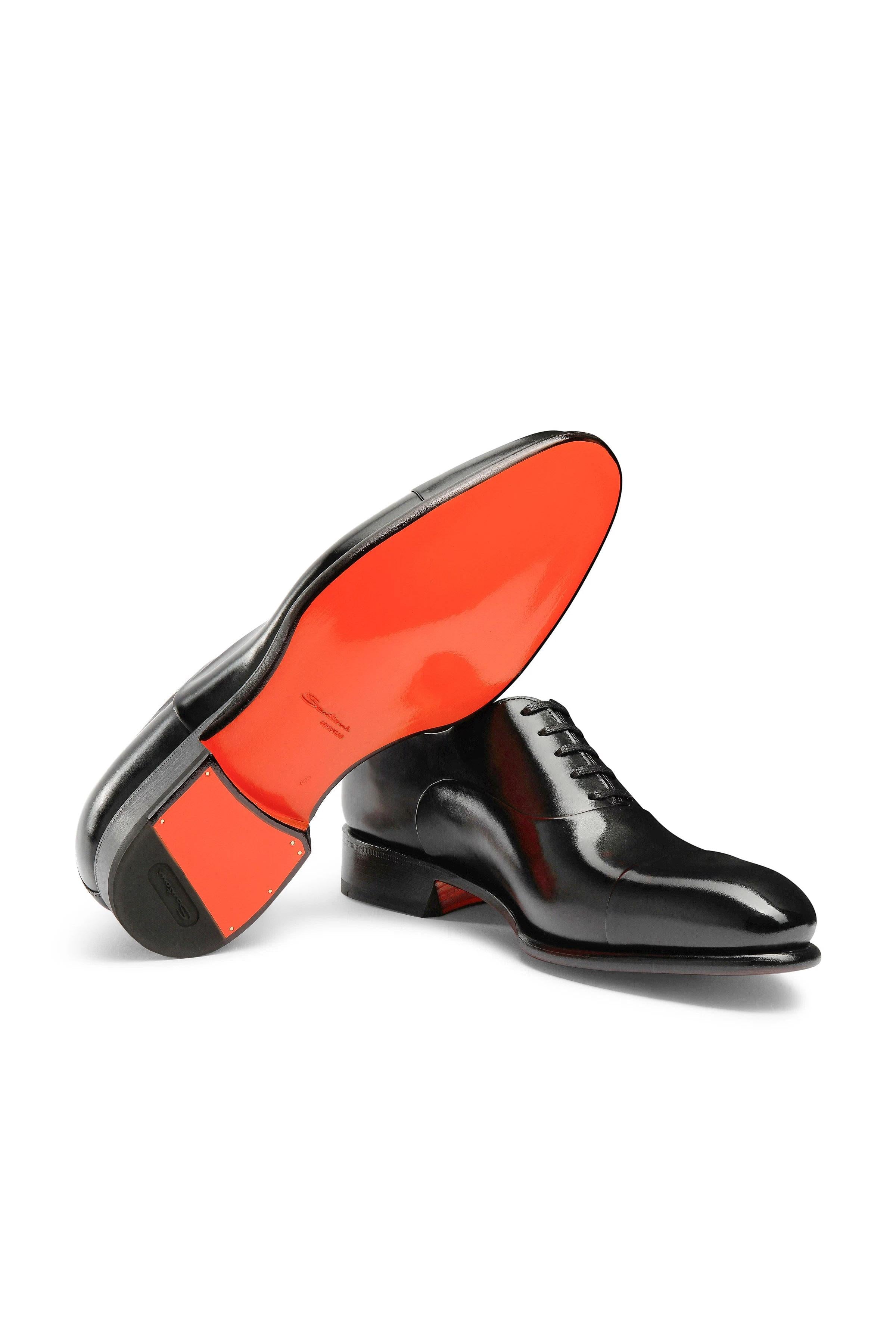 Santoni Scarpa stringata oxford in pelle anticata mod. Isaac MCCR12621MC1HVVD N01 