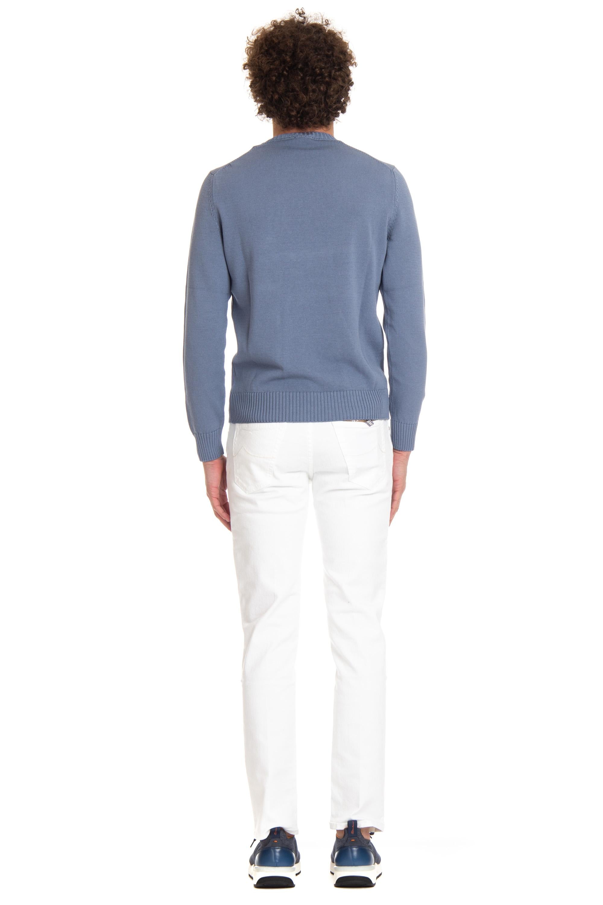 Drumohr Maglia girocollo in cotone finezza 5 D8Z103/7 728 