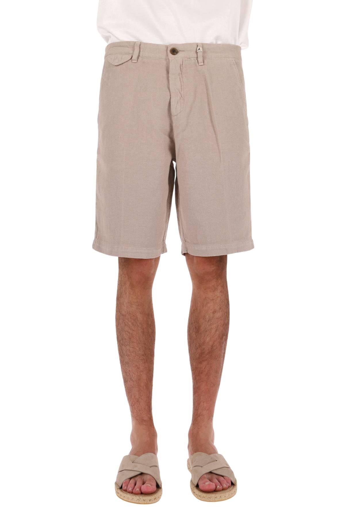 Myths Bermuda tramato in cotone e lino 26M74B 87-4 02 