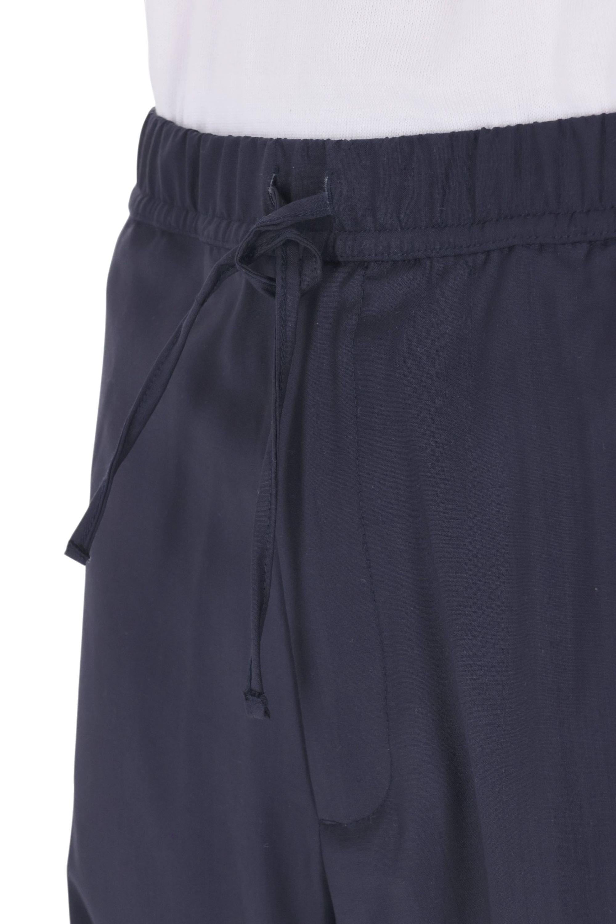 Officine Générale Pantalone in fresco lana super 110's mod. Nilson MTLG451 DARK NAVY 