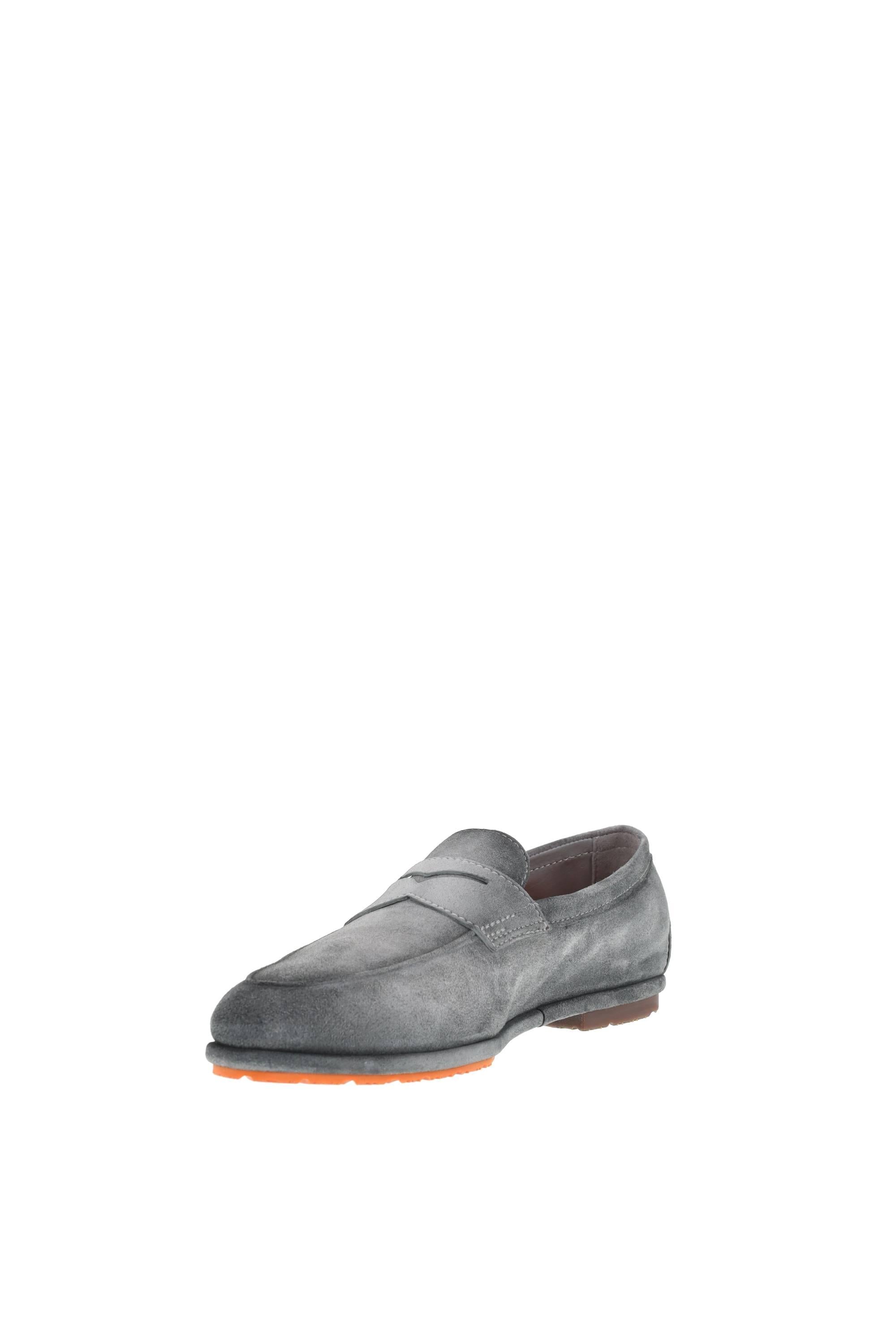 Santoni Mocassino Driver penny in camoscio Seta mod. Carlo MCNC19298SI6SEAA G18 