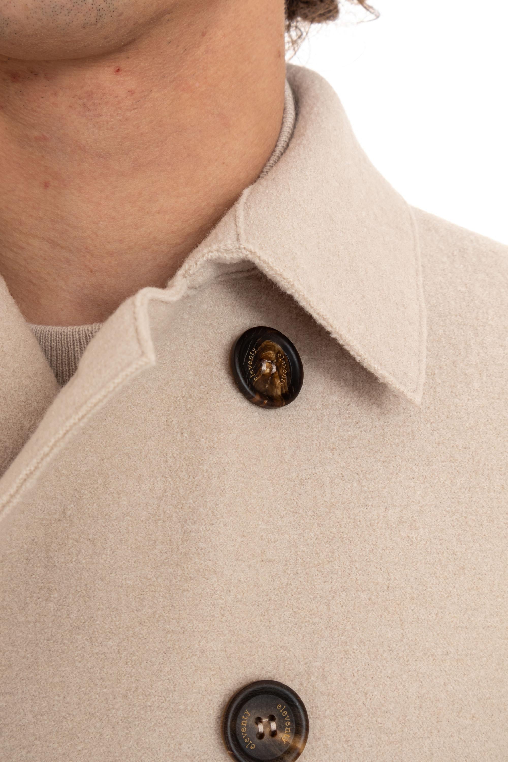 Peacoat in lana cotta H70CAPF08 CAS24004 00 Eleventy 