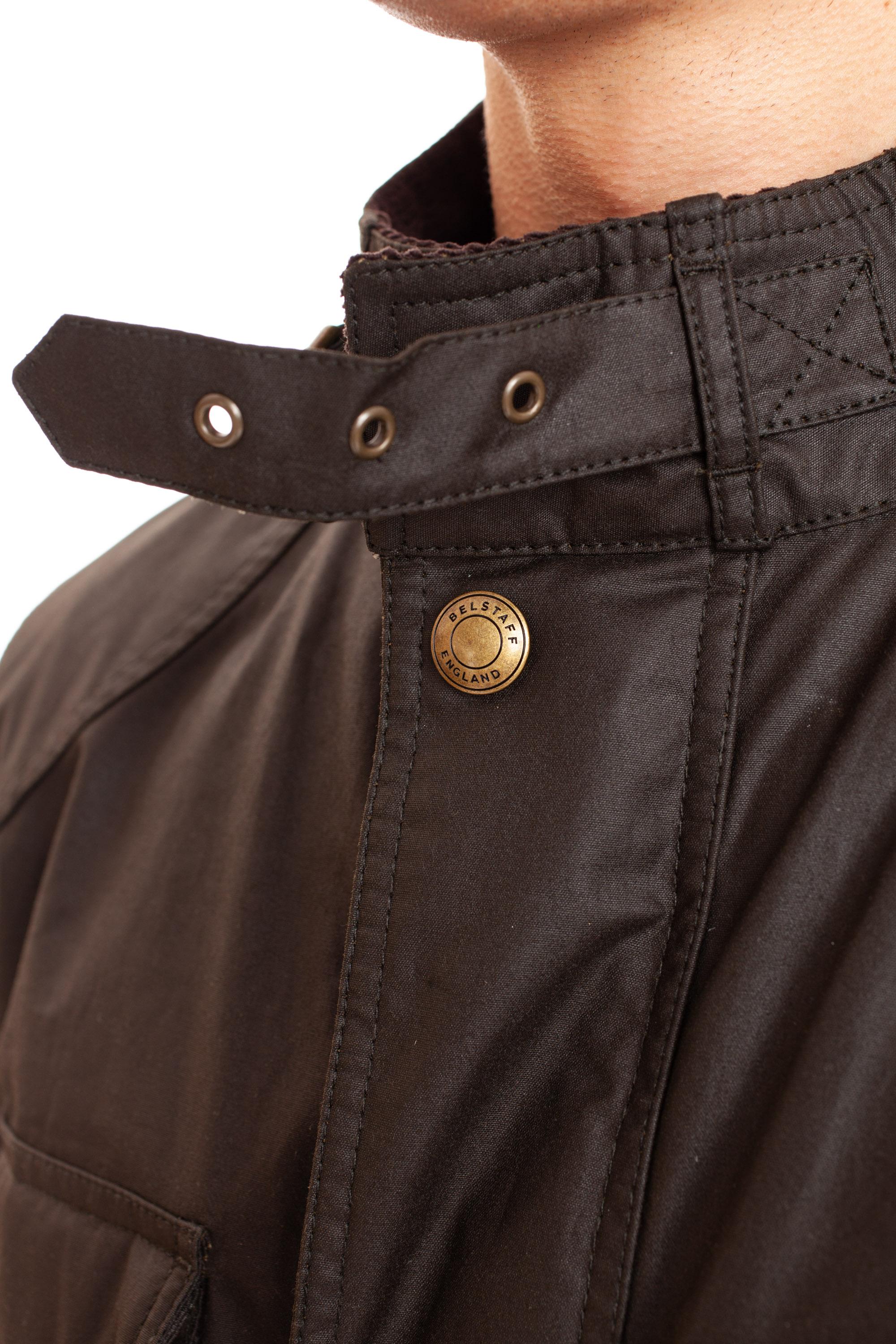 Belstaff Field jacket Trialmaster in cotone cerato 100033FDOLI VERDE 