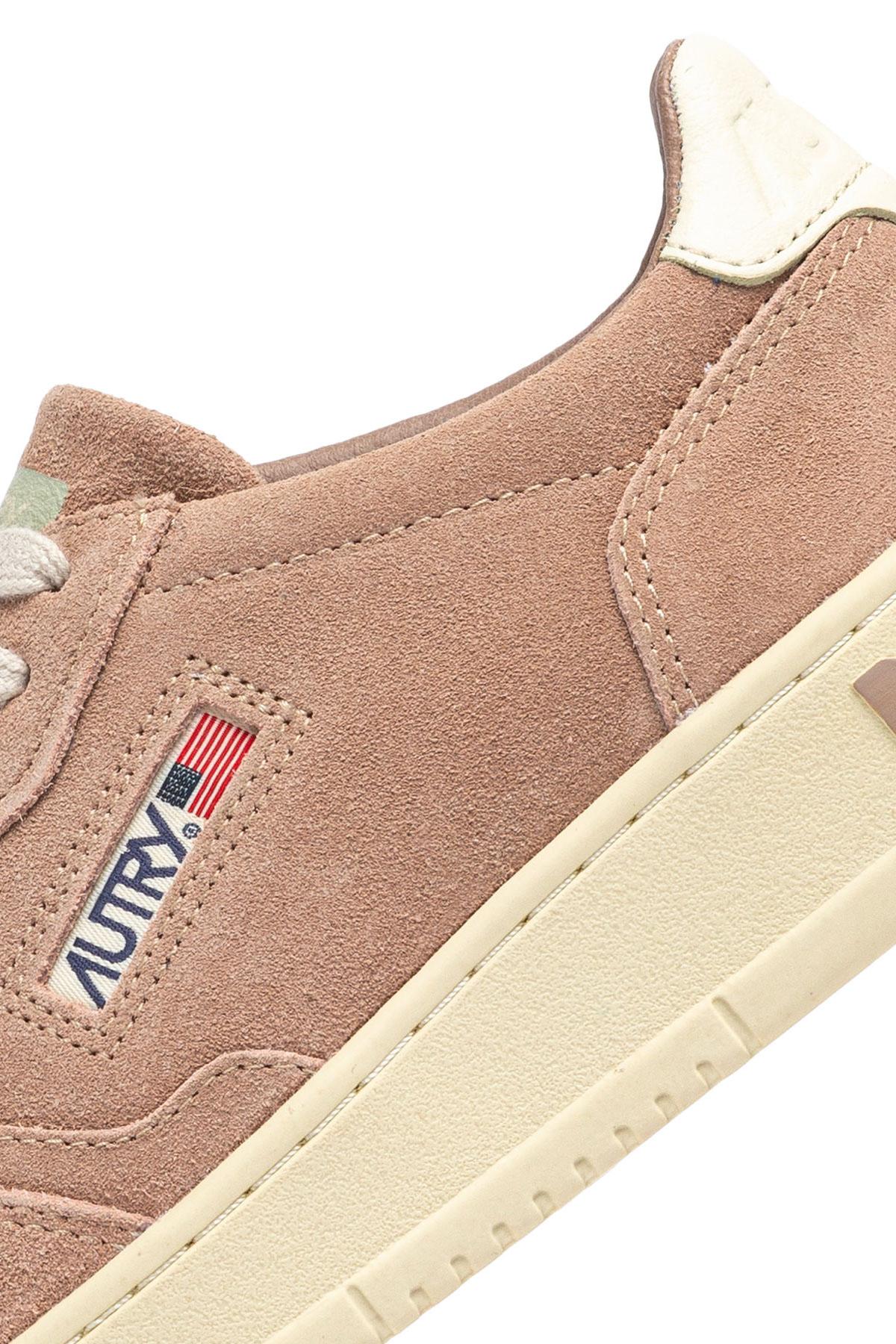 Autry Sneaker donna Medalist in camoscio talloncino bianco AULW UH12 ROSECAN/WHT 