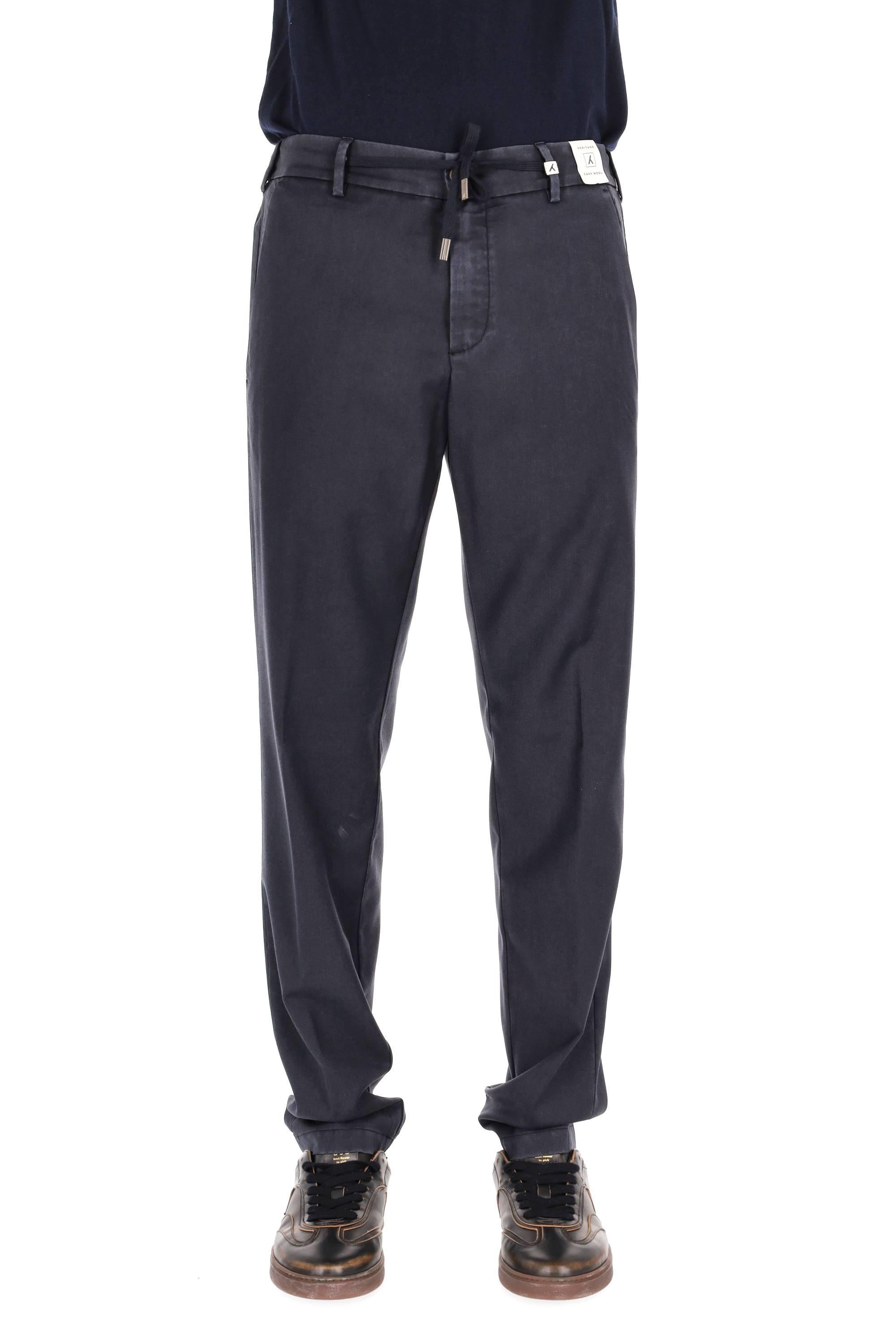 Myths Pantalone delavé in lana-cashmere con coulisse 25WM12L 99 037 