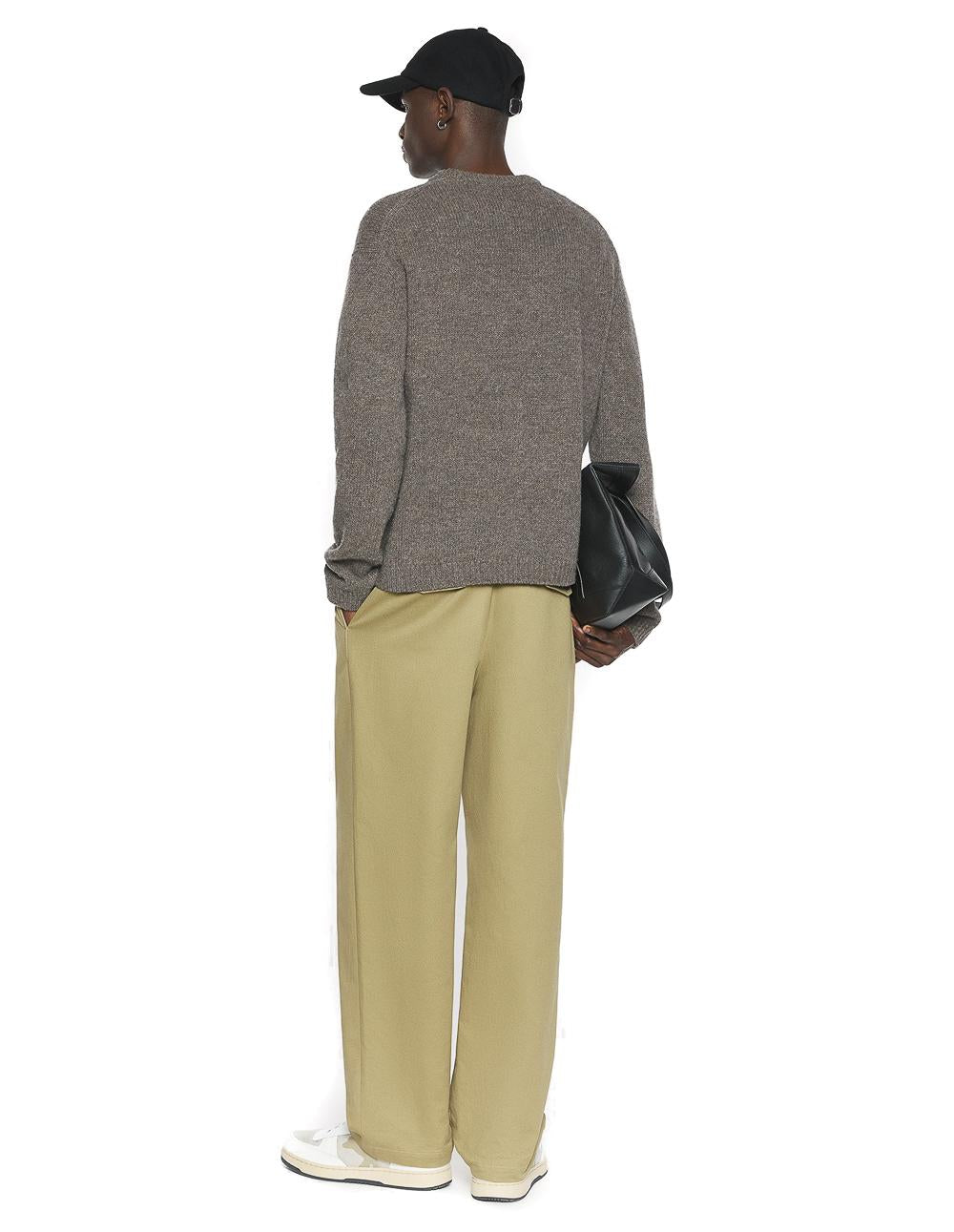 Maison Kitsuné Maglia girocollo in lana-mohair con disegno fox jacquard PM00806KH0002 H170 