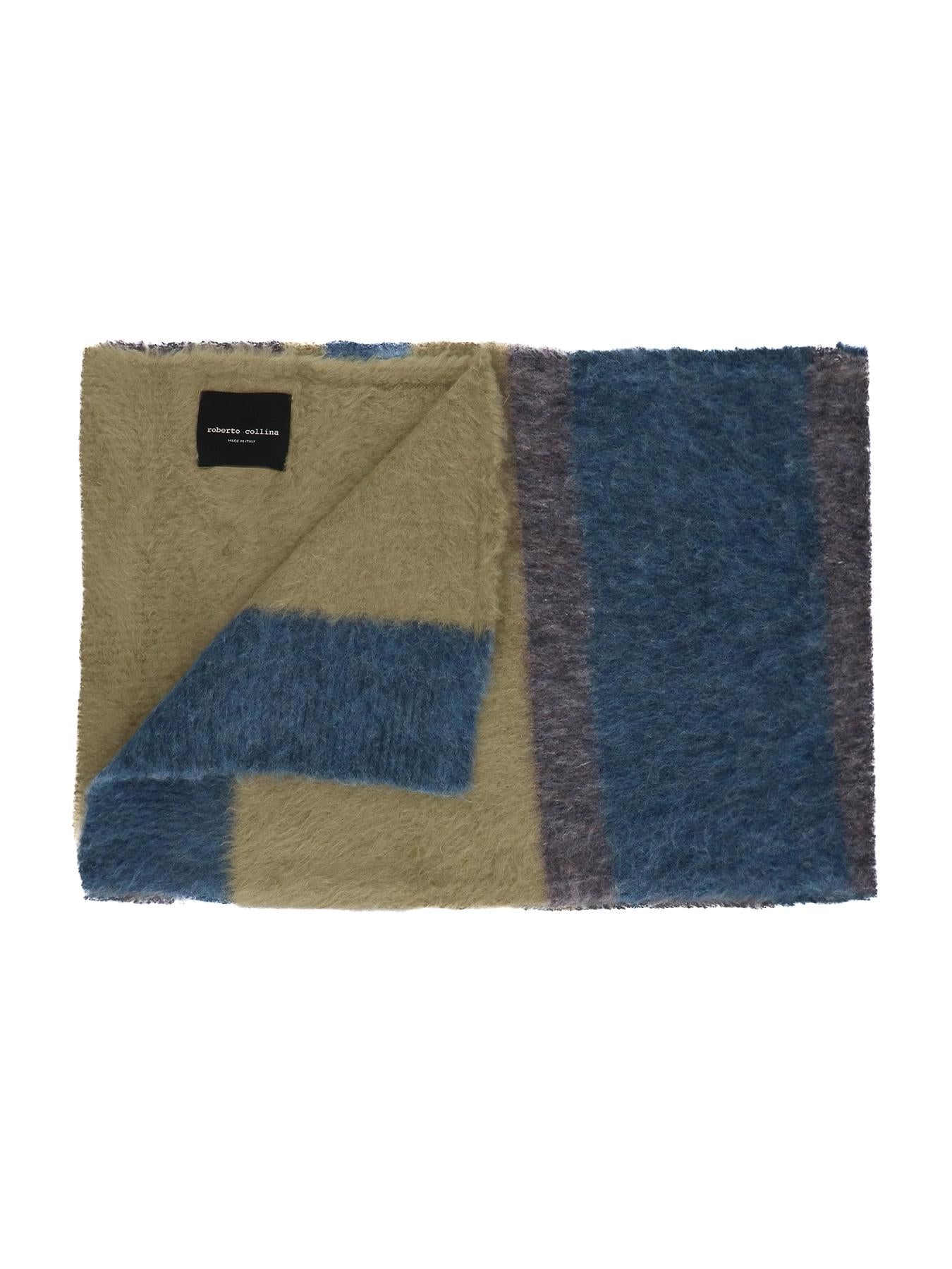 Roberto Collina Sciarpa a righe in cotone-alpaca 3M44050 M4424 