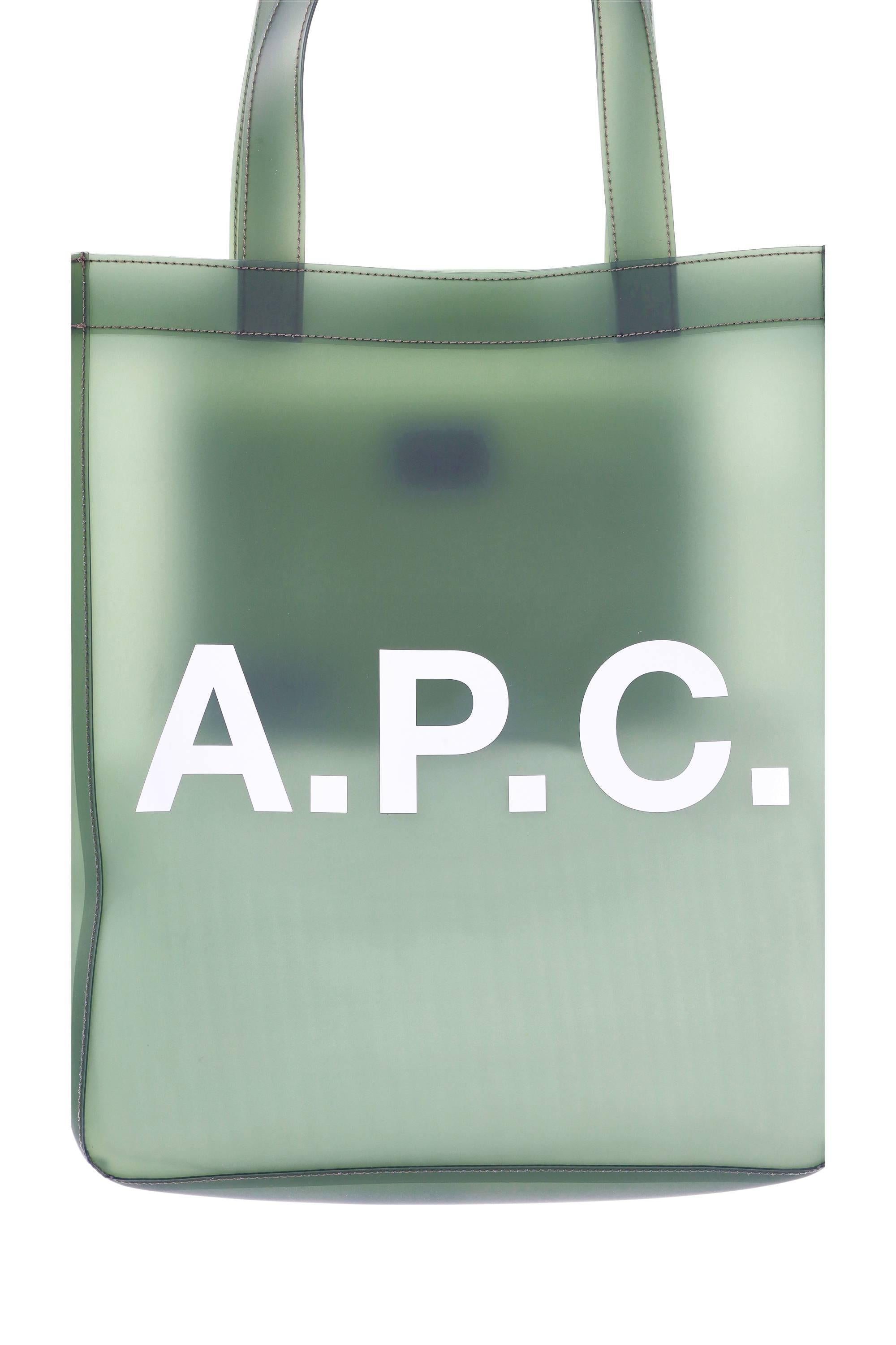 A.P.C. Borsa tote bag in transarent kaki mod. Lou TPAAA-M61442 JAA-KAKI 