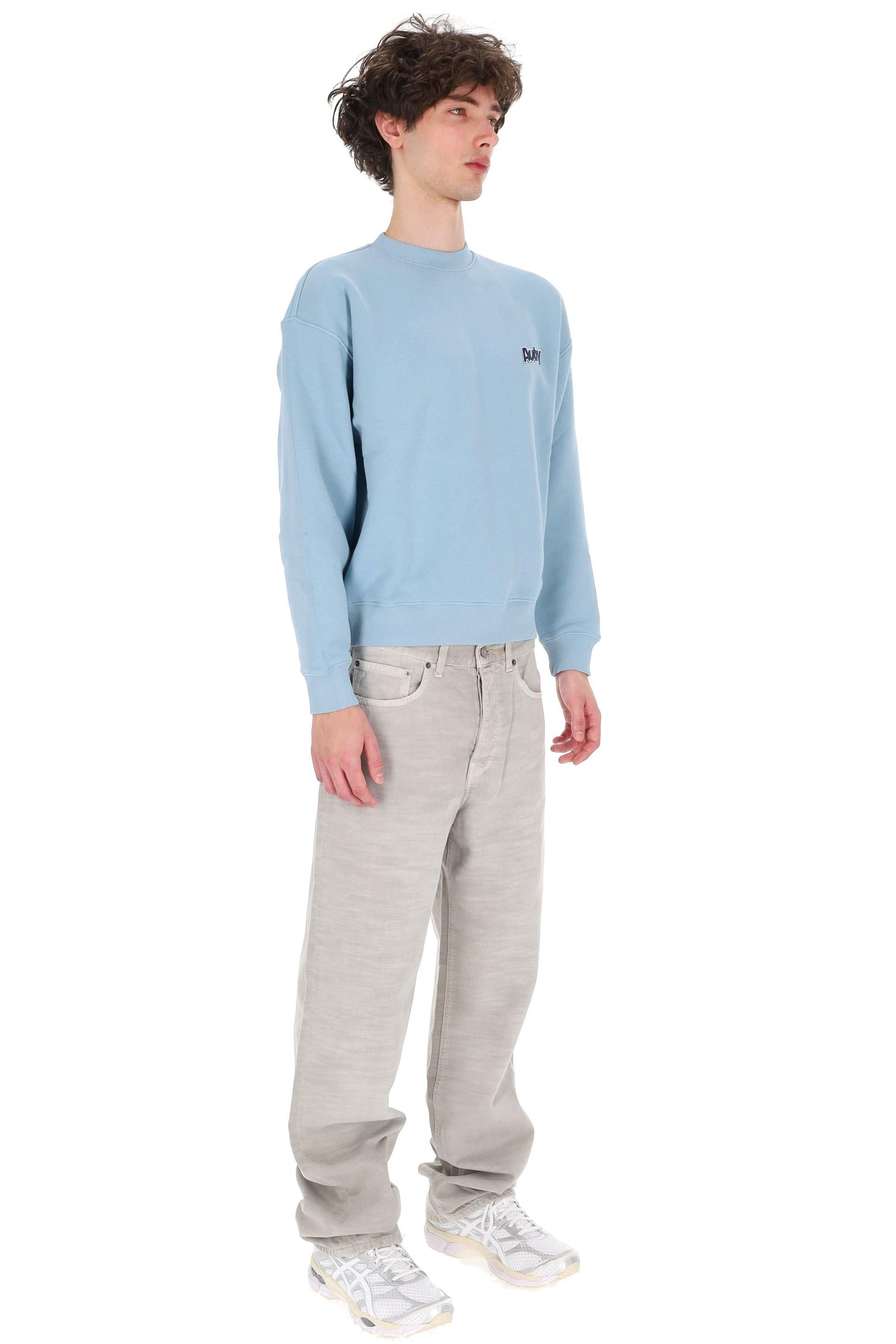 Autry Felpa girocollo in cotone con logo SWPX 035C JERS CHALCEDONY 