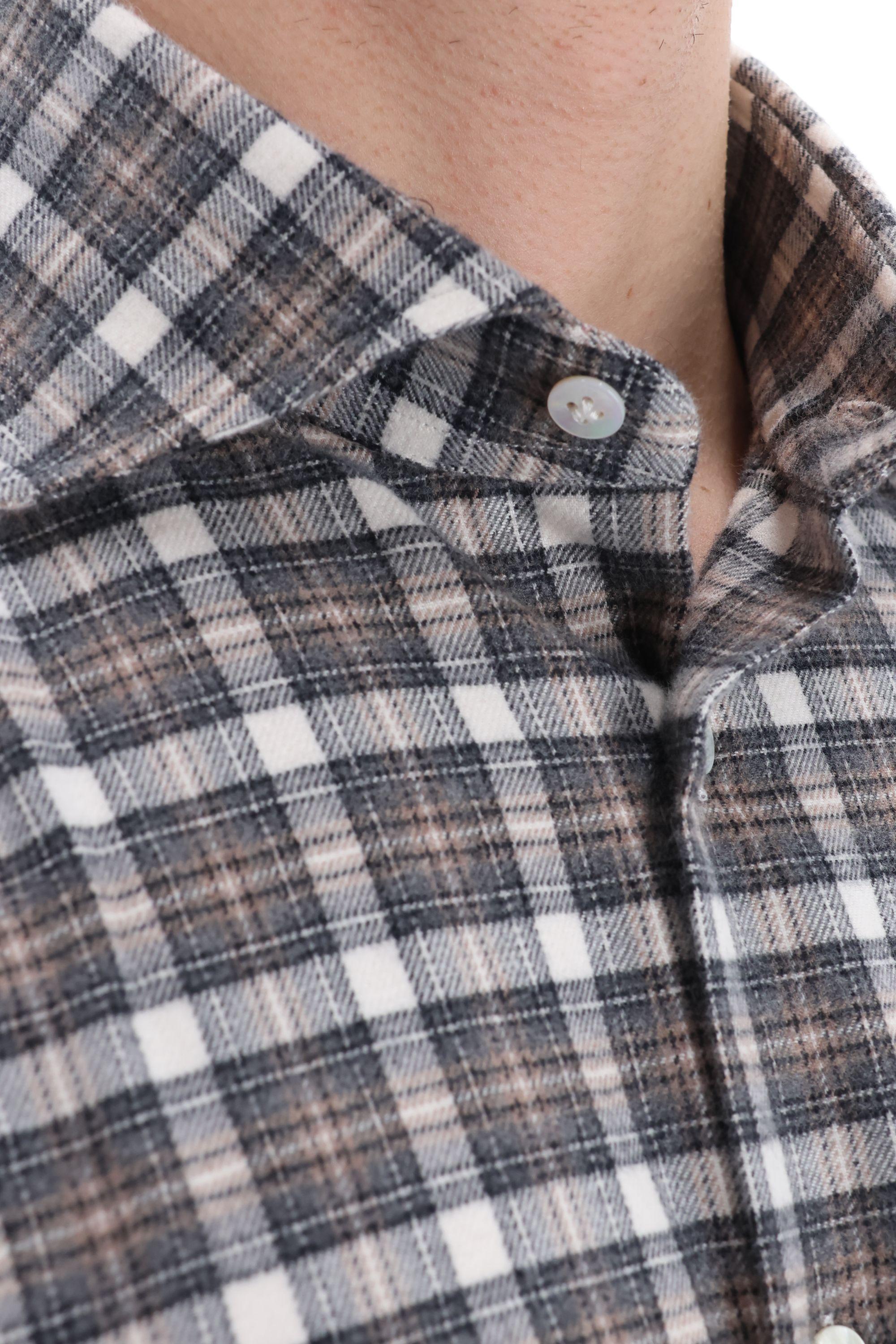 Camicia check in flanella linea Dandylife LIU13P0136062 X Barba 