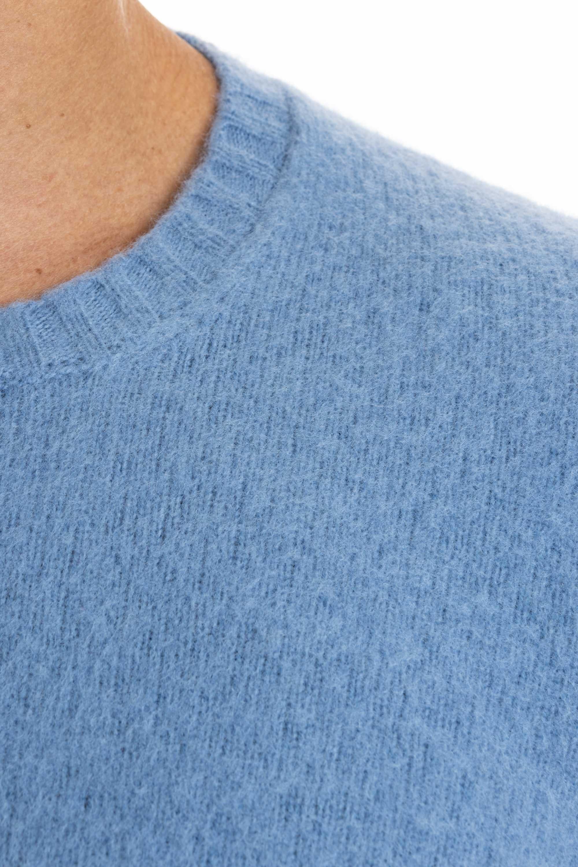 Maglia girocollo in lana di agnello garzata D8W103G.6 732 Drumohr 