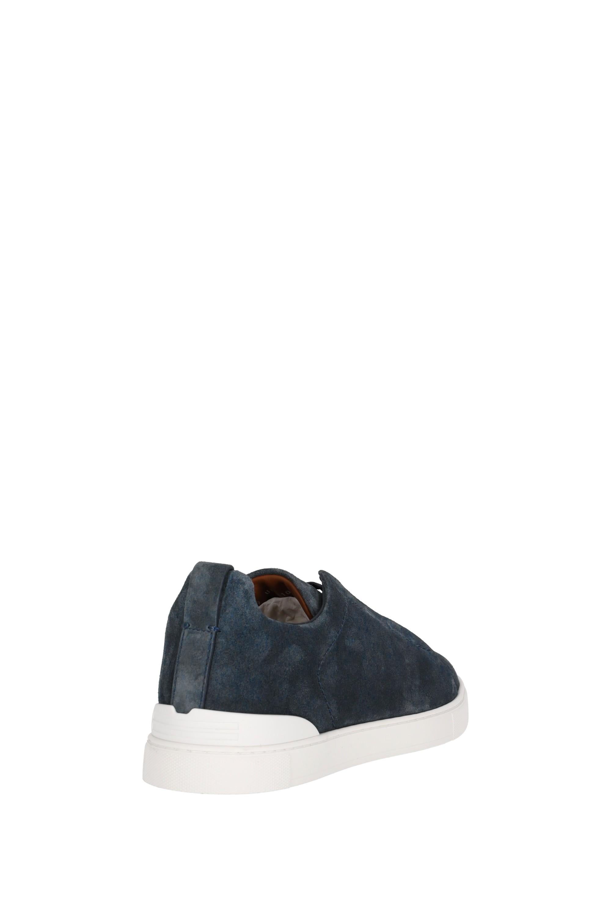 Zegna Sneakers Triple Stitch in camoscio RLHSOY S4667Z FDE 
