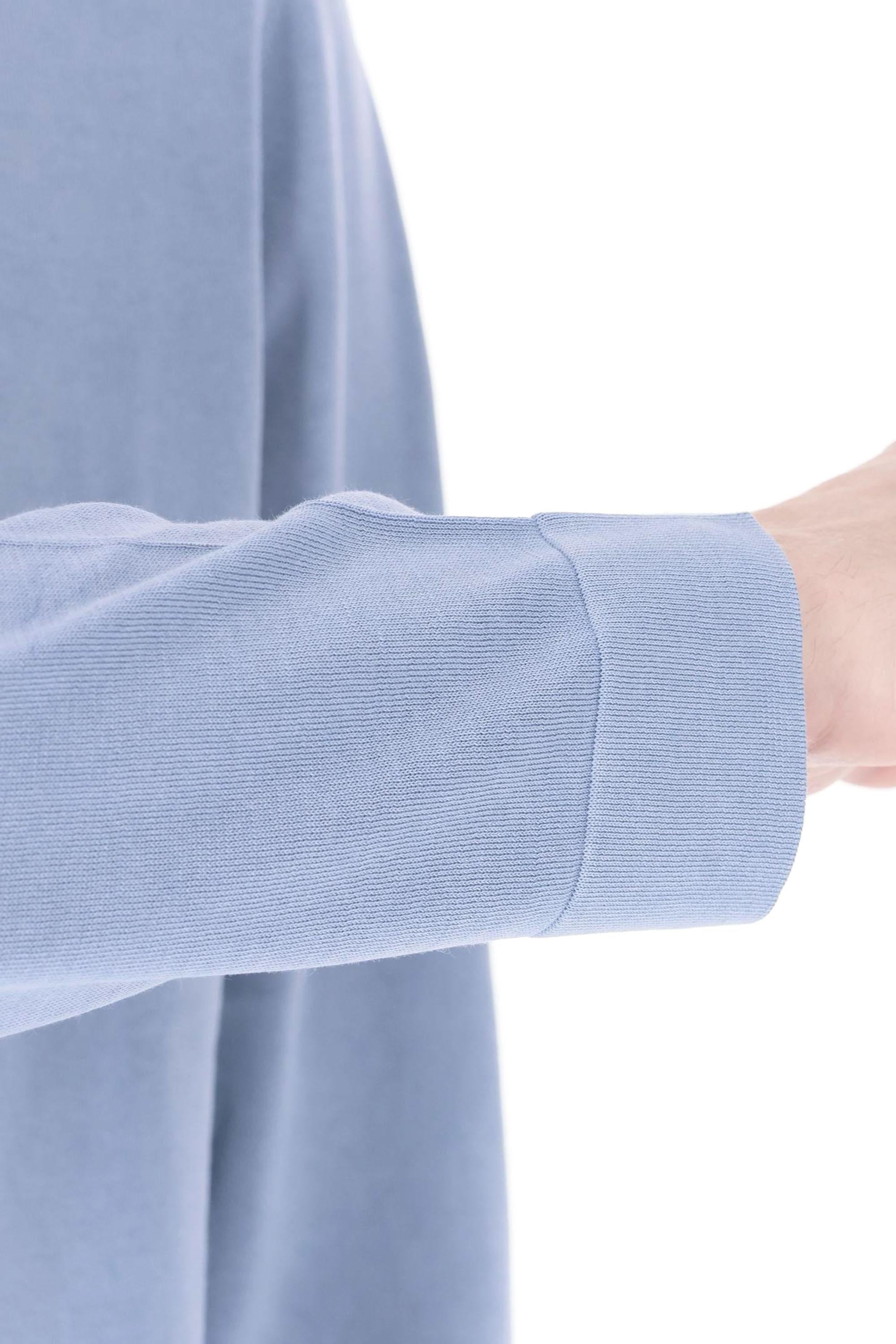 Drumohr T-shirt manica lunga in leggero cotone frosted D0GF113NL-3 724 