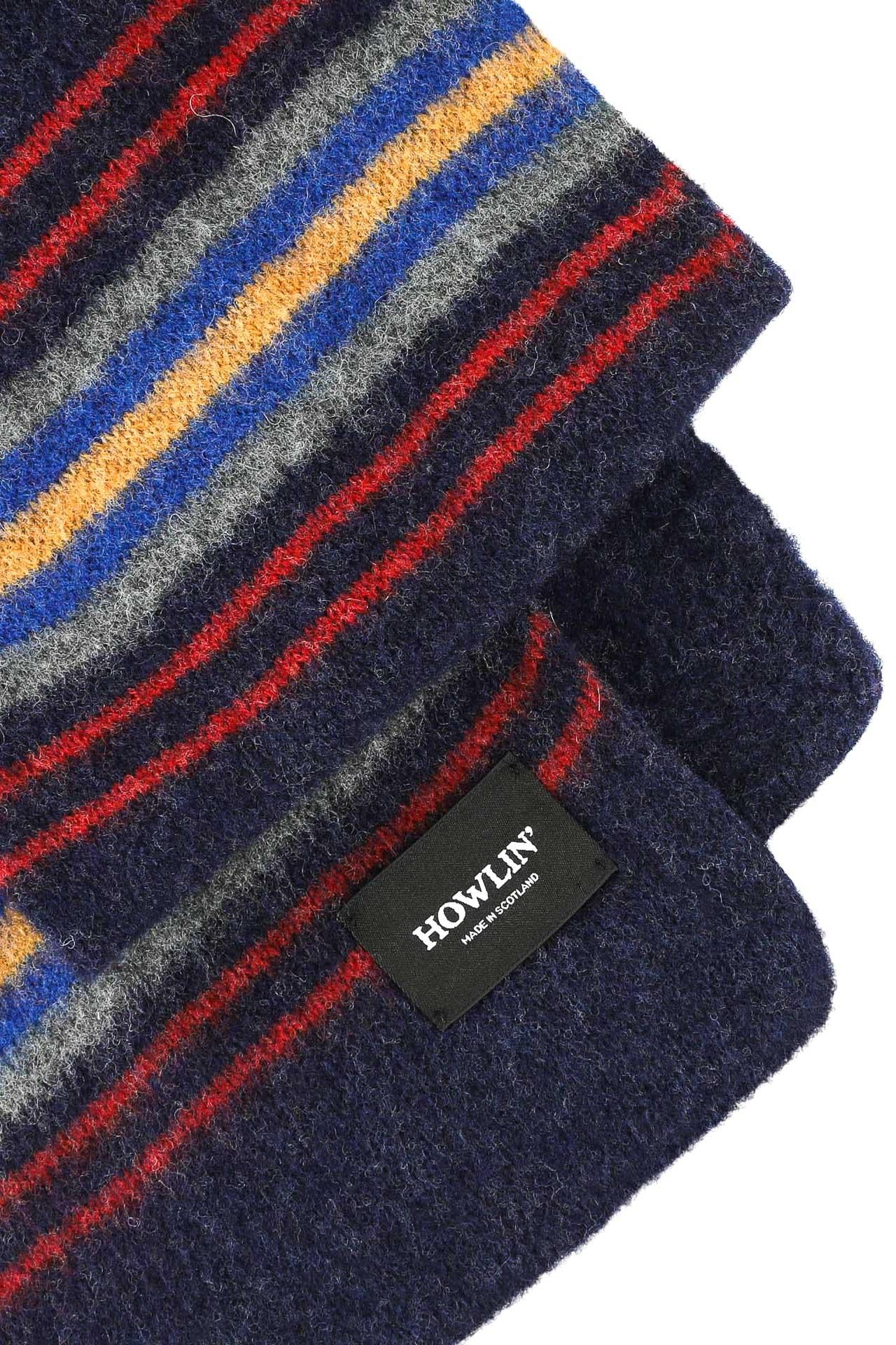 Howlin' Sciarpa in lana shetland a righe COLLEGE FUN SCARF NAVY 