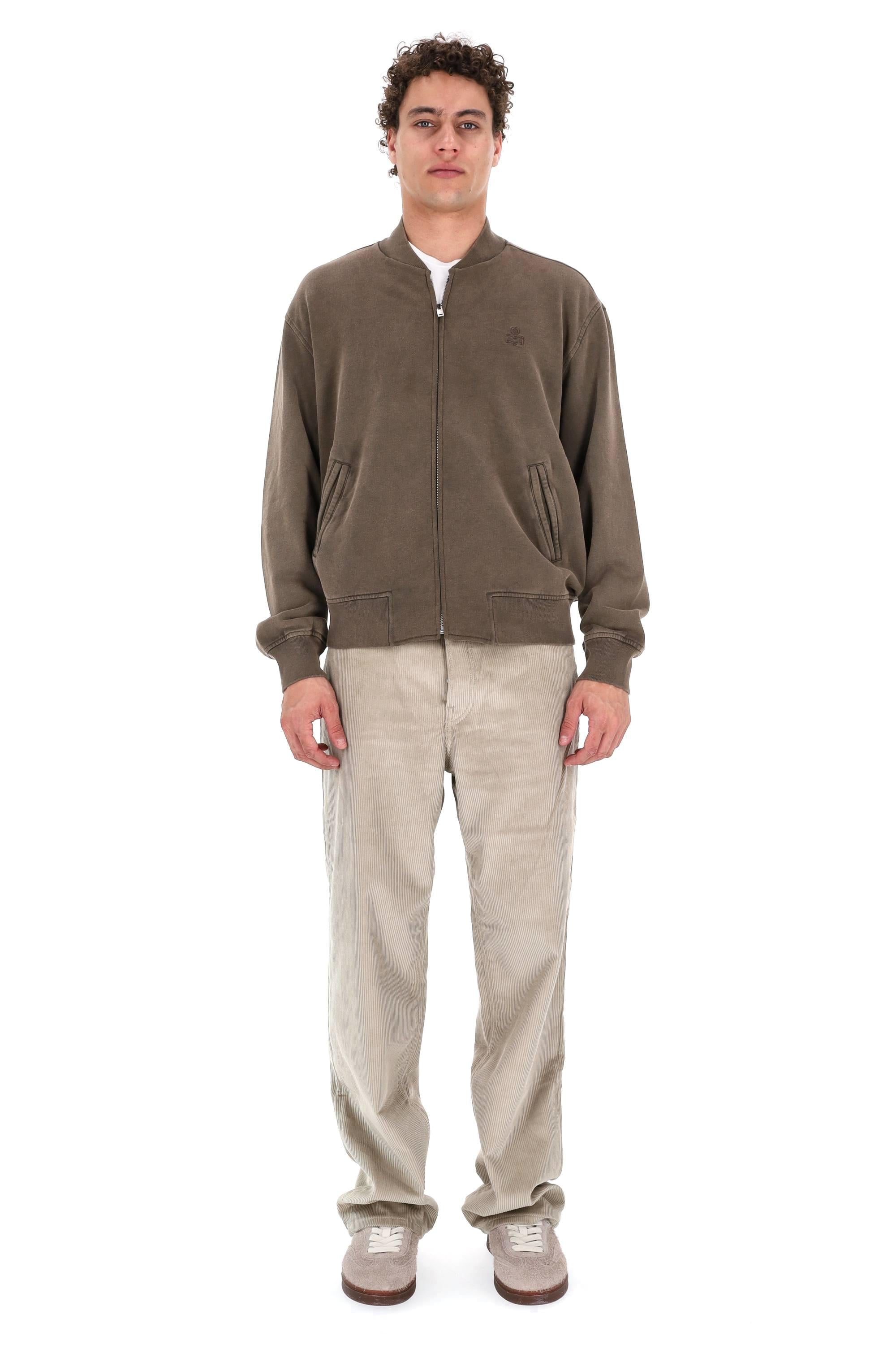 Isabel Marant Felpa full zip trattamento lived-in mod. Marty SW0161HB-C3M02H 50DZ 