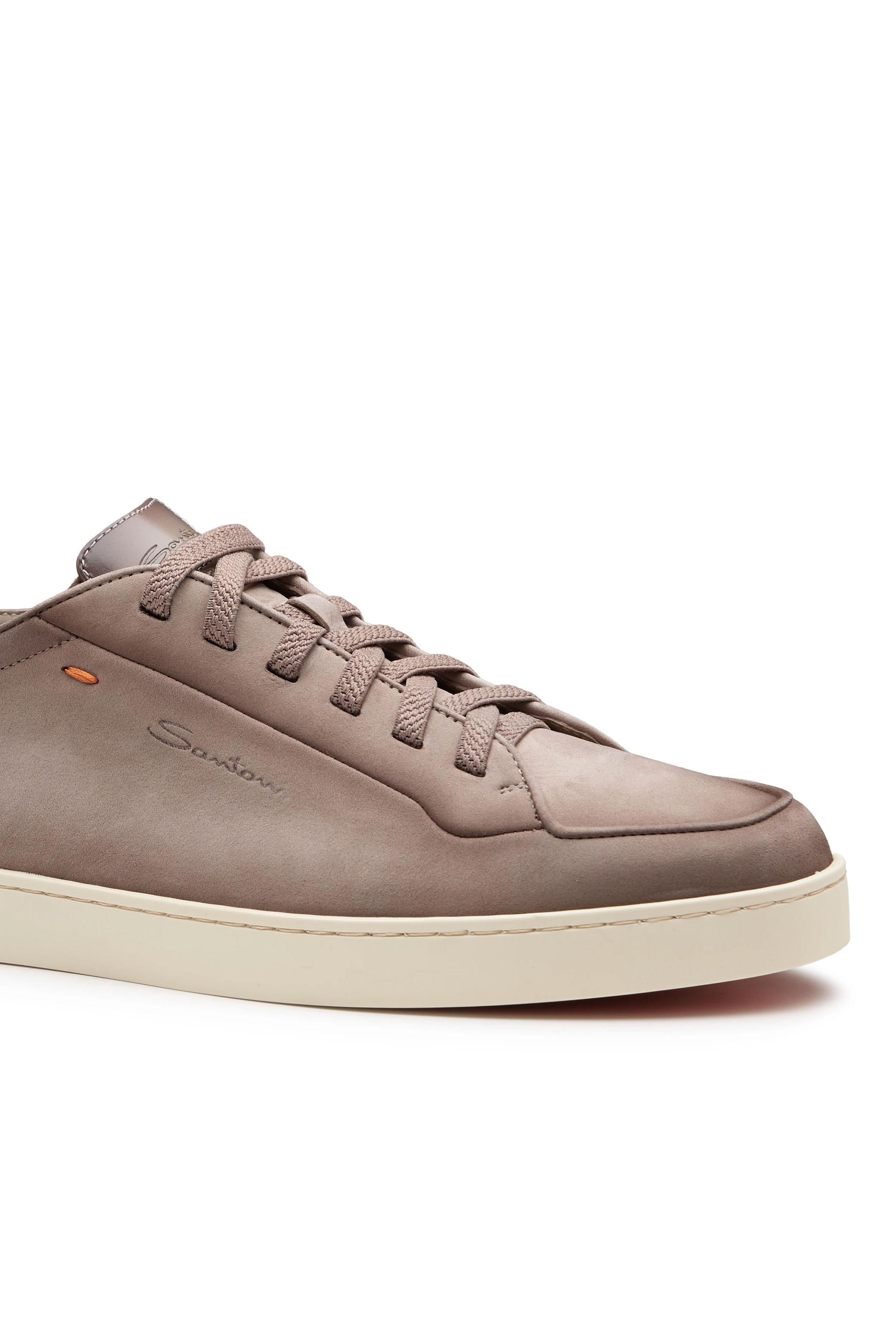 Santoni Sneaker in pelle nabuck Carezza con sfumature manuali MBN022184TIRTFEH E55 
