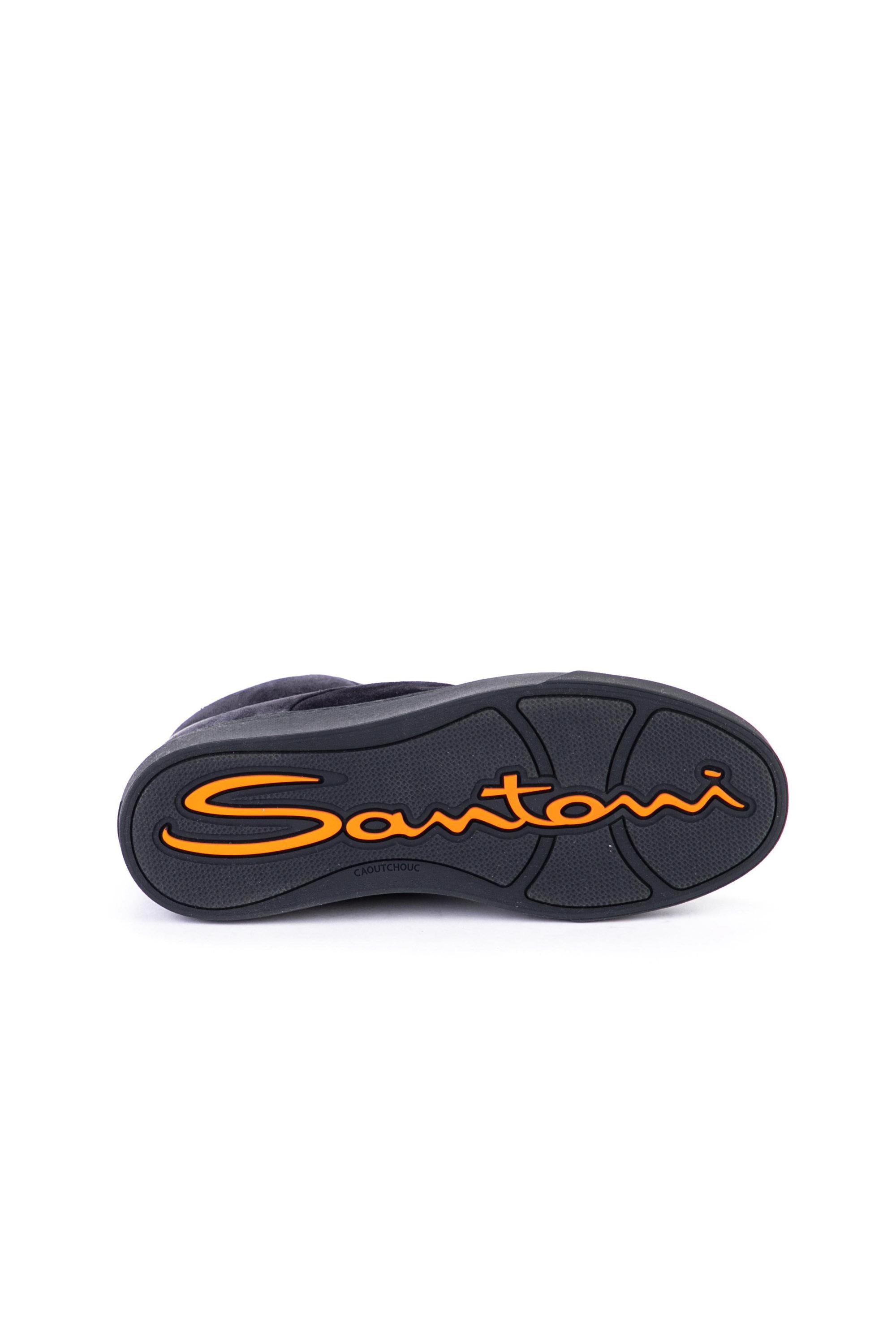 Sneakers mid top in camoscio MBGT21555TOCRRAU U60 Santoni 