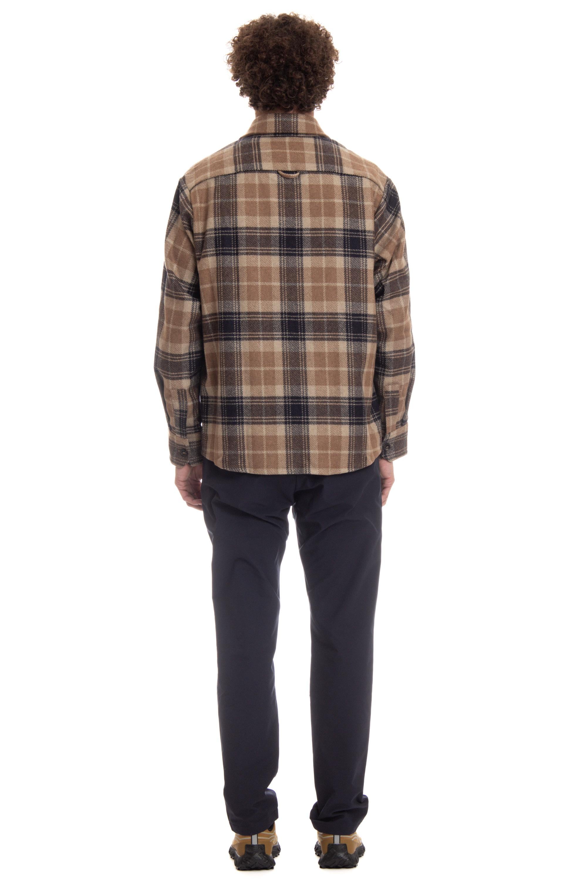 A.P.C. Camicia overshirt fantasia quadri WOAPS-H02884 BAA BEIGE 