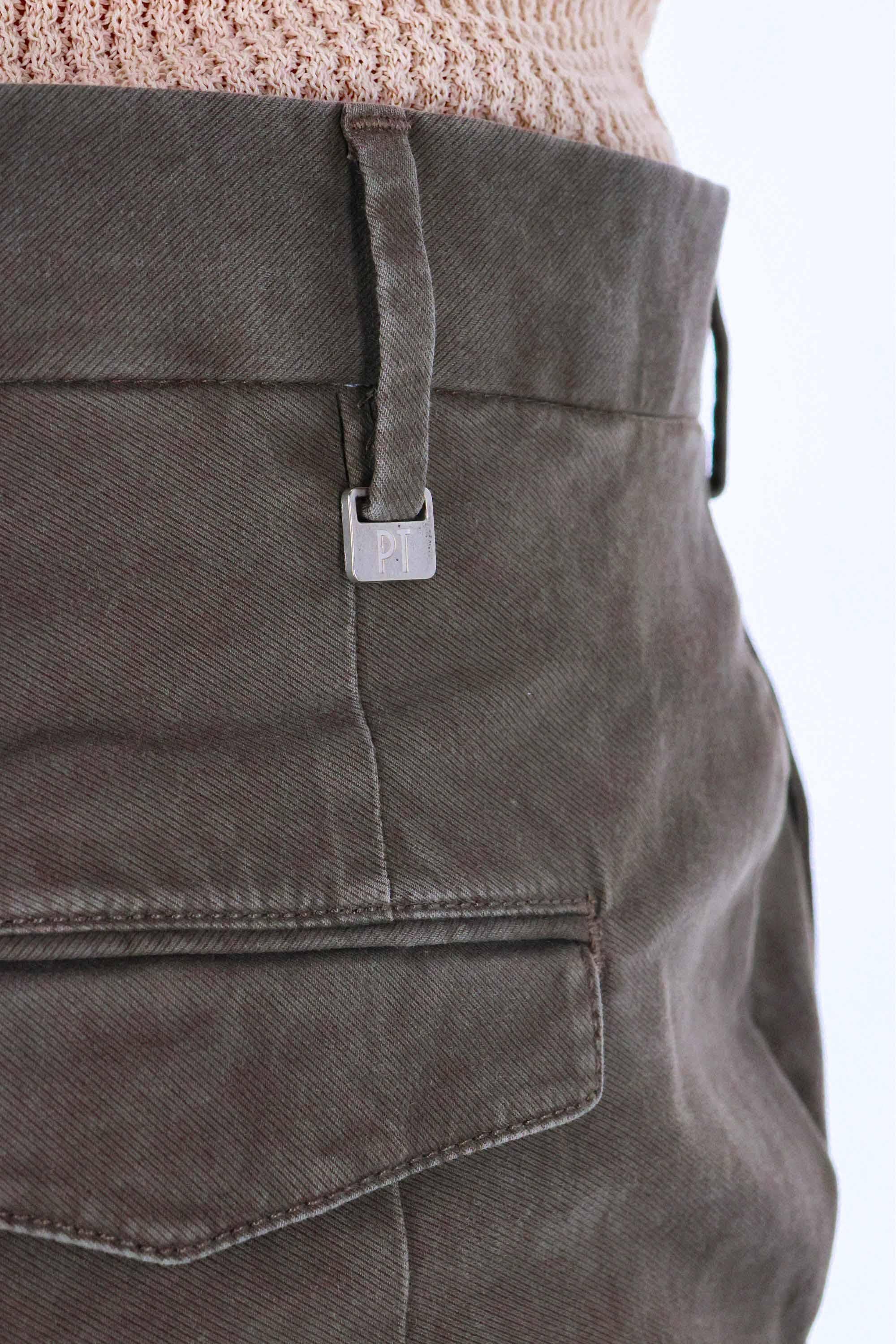 PT Torino Pantalone in tricotina di cotone Master fit ALMAZ00CL1 TU18 0100 
