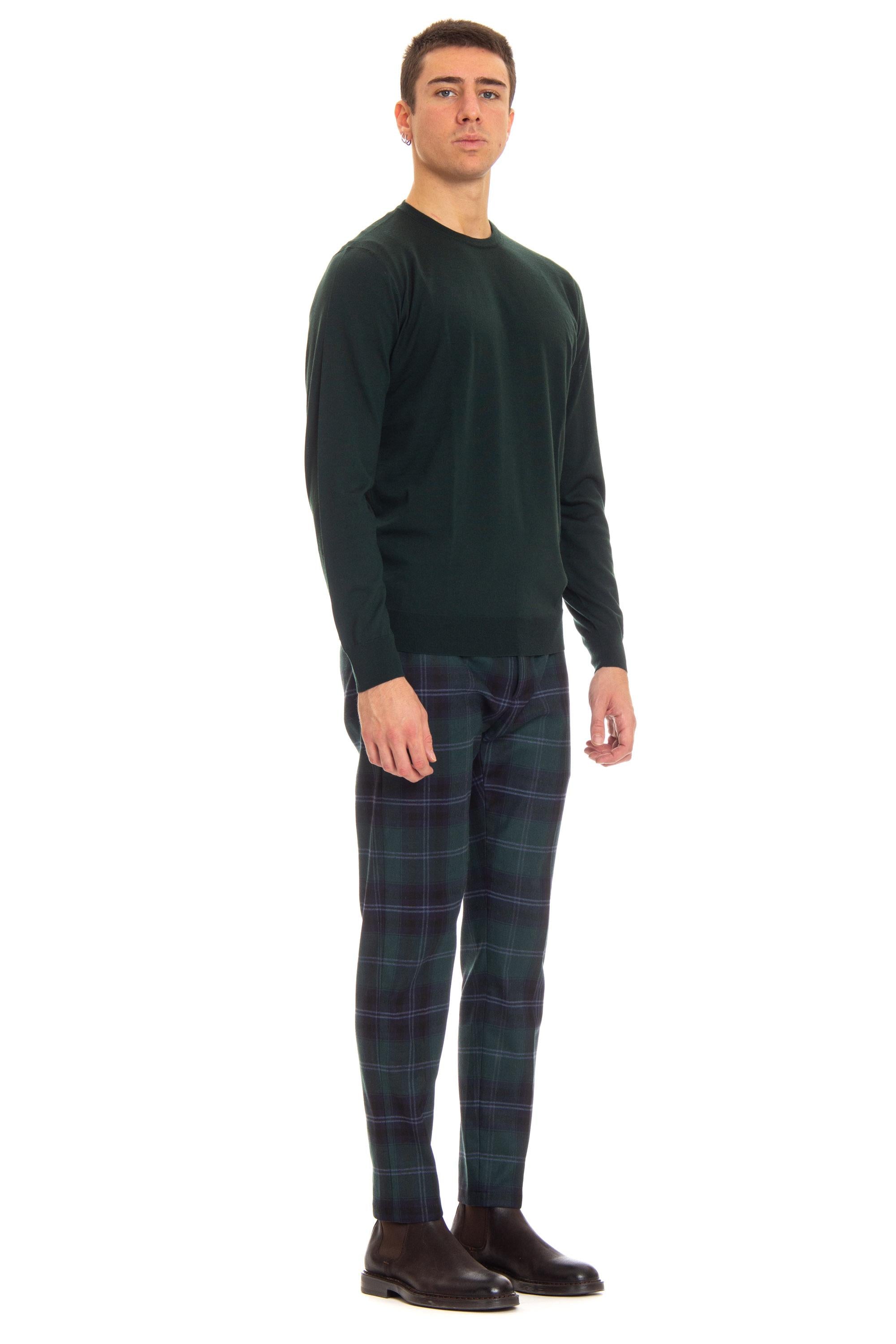 Maglia girocollo in lana fine super 140's D0D103. 495 Drumohr 