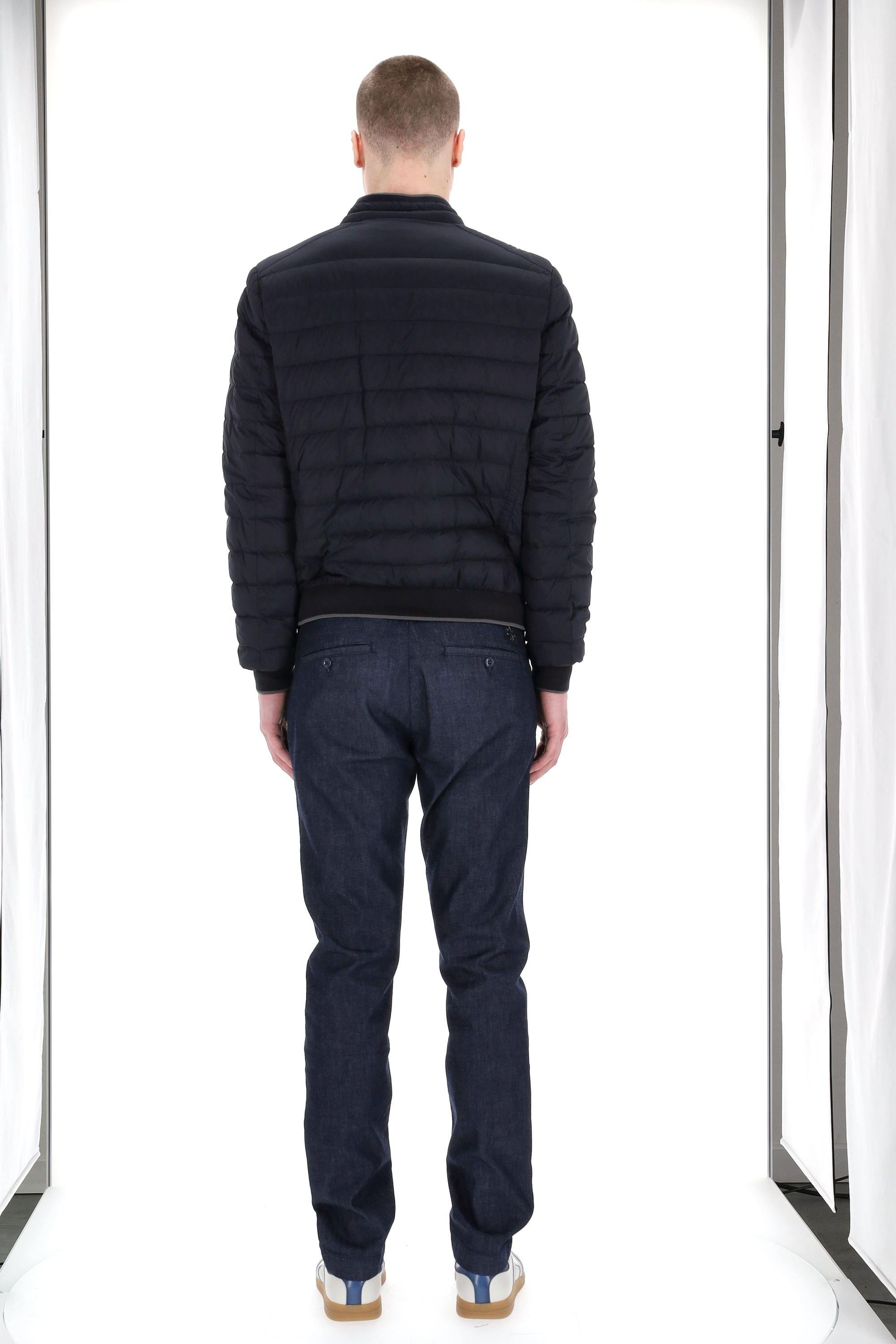 Giubbino bomber in fine piumino mod. Strauss-S3 STRAUSS-S3 DARK BLU Moorer 