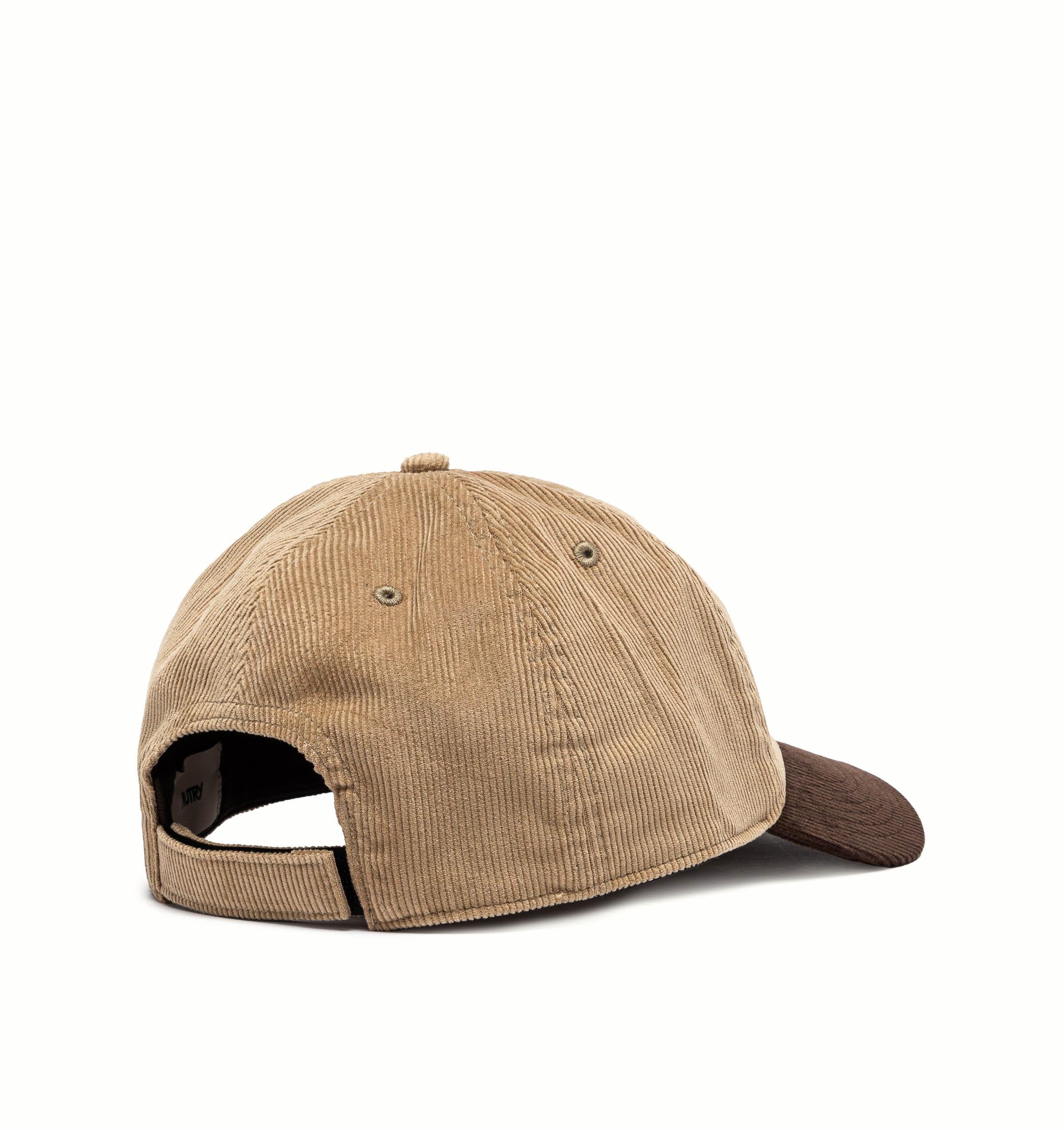 Cappello baseball bicolor in velluto a coste ACPU Q9BY LIGHT BROWN Autry 