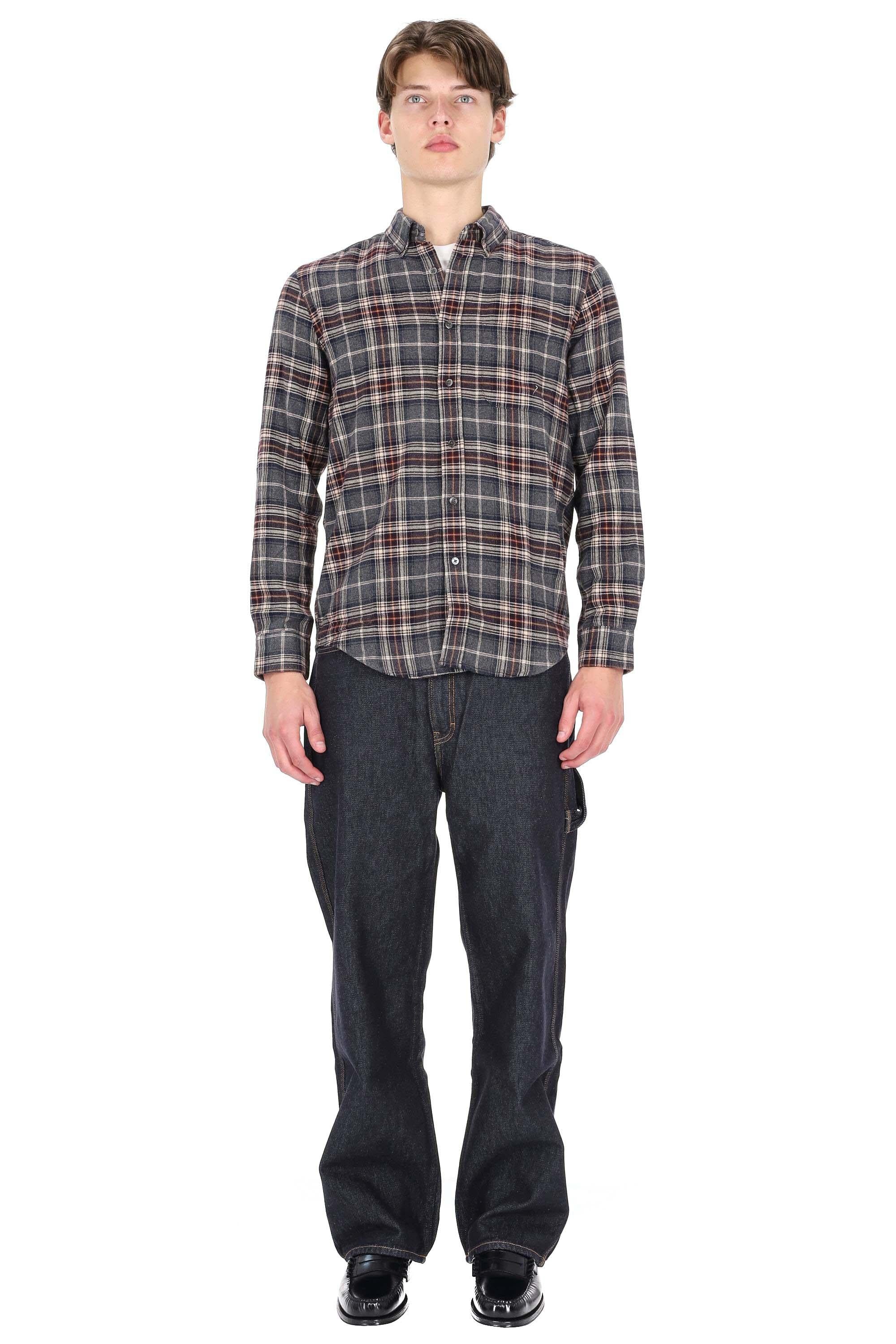 Portuguese Flannel Camicia in flanella di cotone modello Augusta 006 MLTCLR 