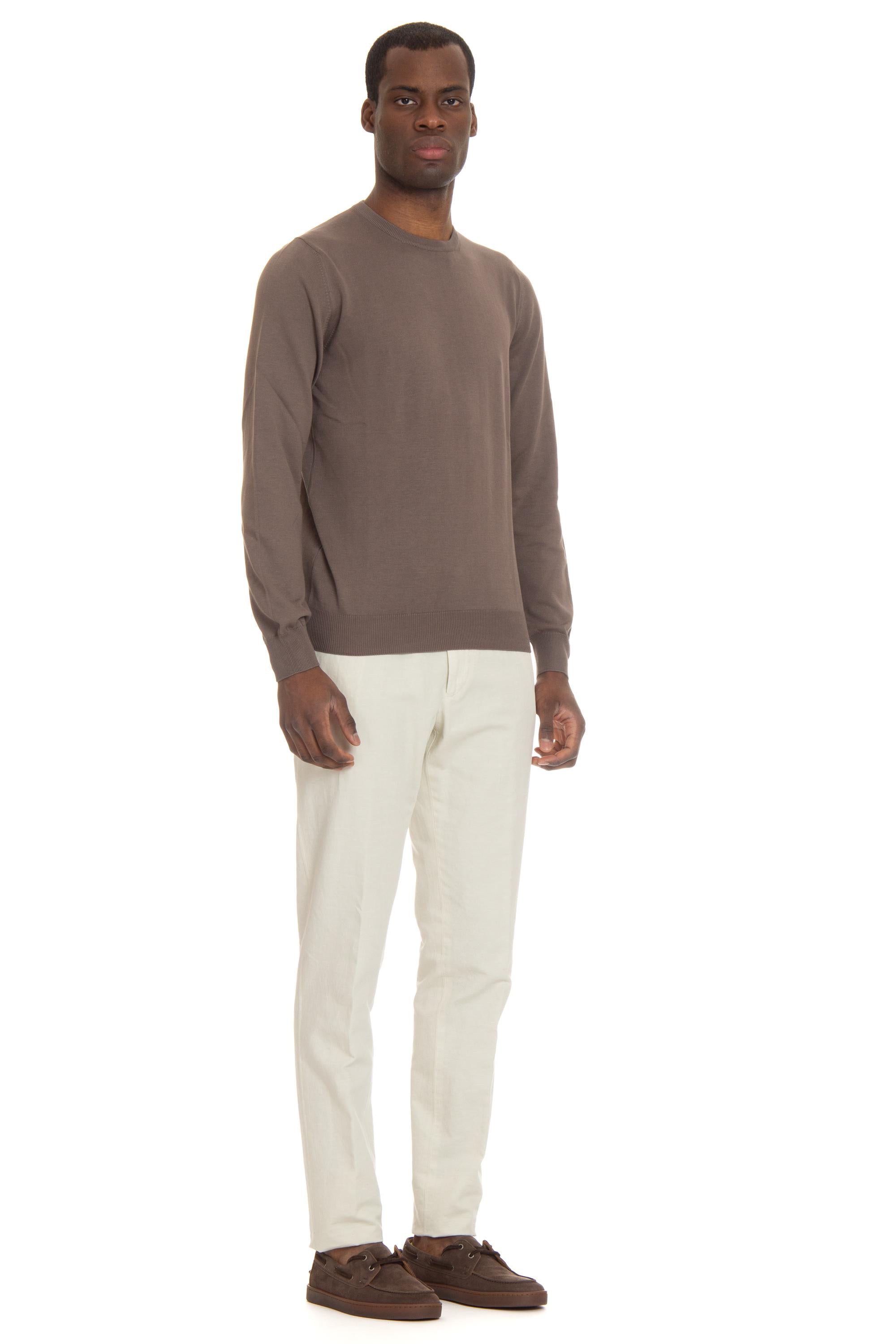 Maglia girocollo in cotone vintage 55167 18190 140 Gran Sasso 