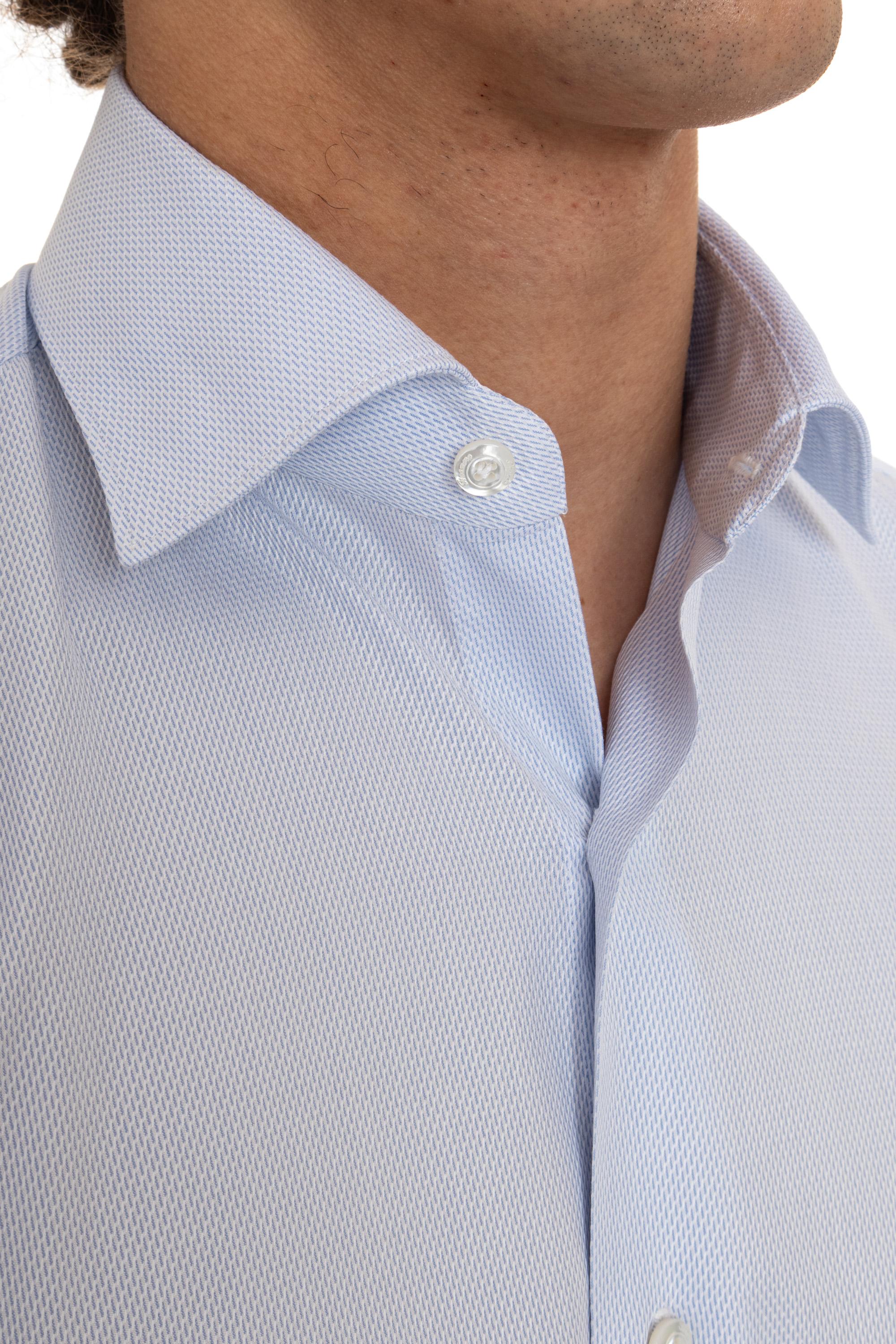 Finamore Camicia sartoriale tramata linea Milano C0534 MILANO LUIGI 05 