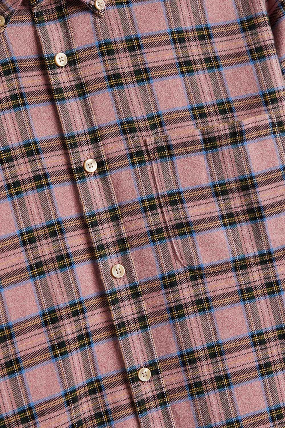 Portuguese Flannel Camicia in flanella di cotone modello Cais 020 MLTCLR 