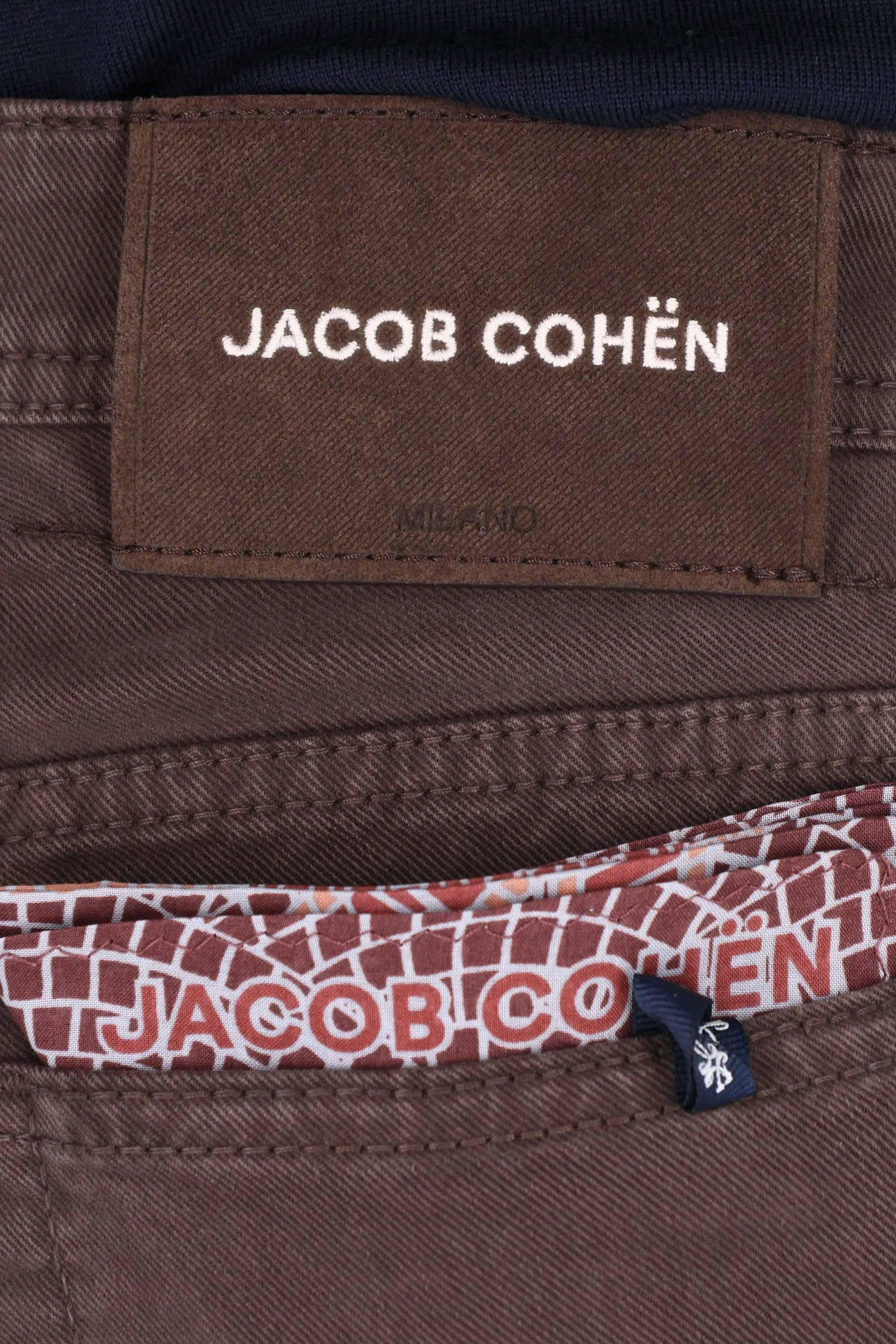 Jacob Cohen 5 tasche color in cotone mano pesca Scott fit JUM_QE007-036-S4216/2 F44 