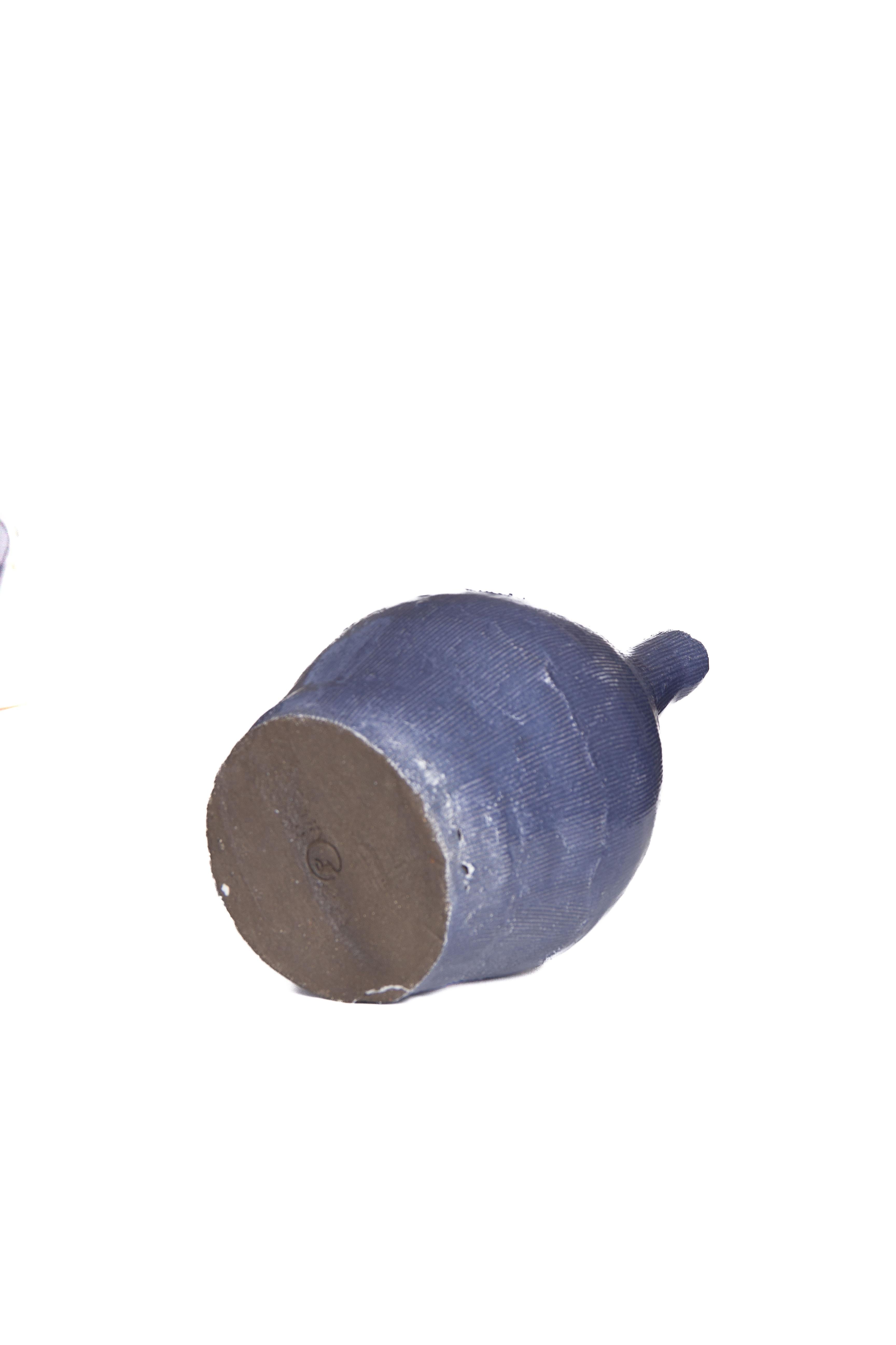 Il Setaccio Vaso artigianale in ceramica JAR 9 BLUA 