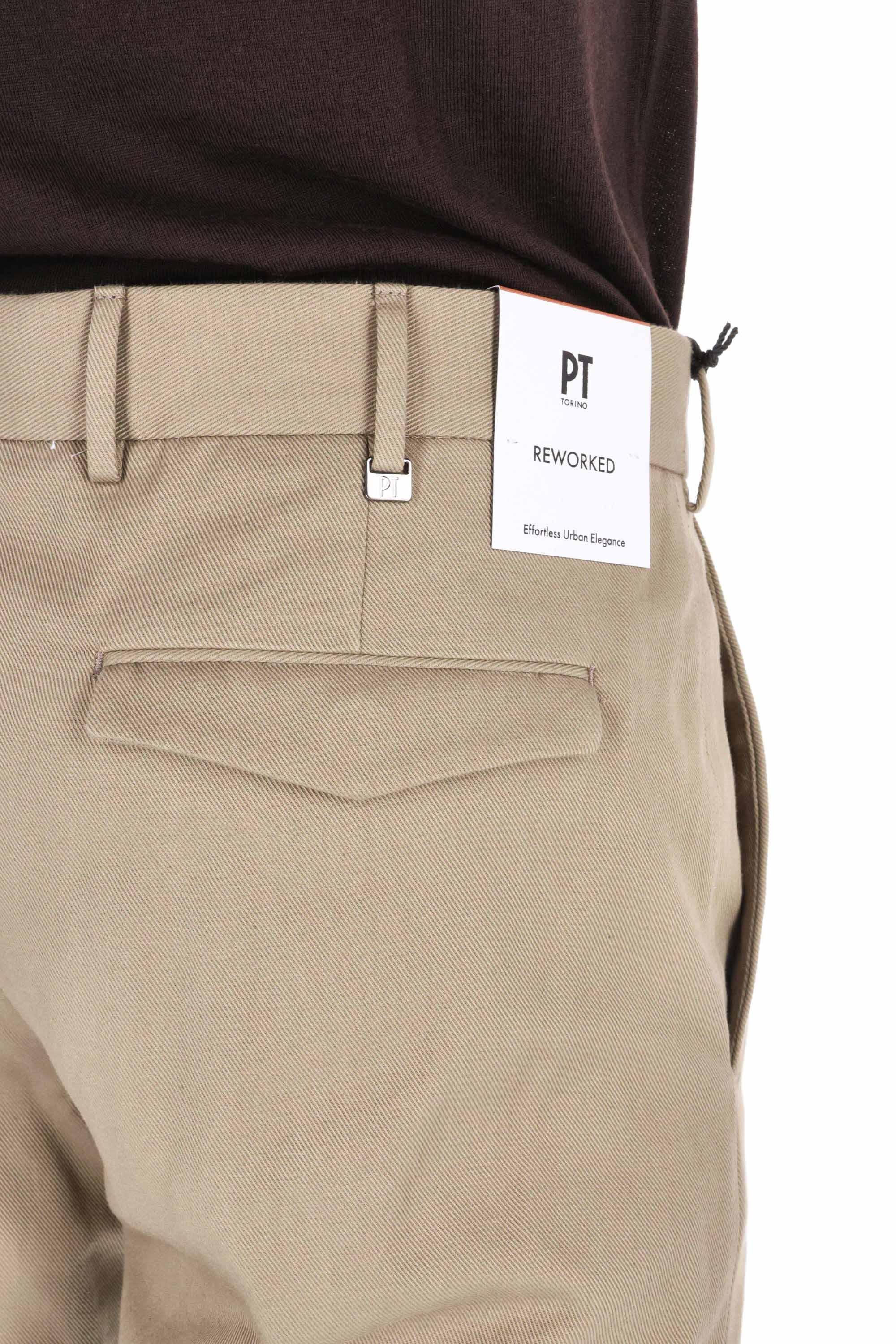 Pantalone in puro cotone diagonale deluxe linea Michael ASJDB00REW SD73 0040 PT Torino 