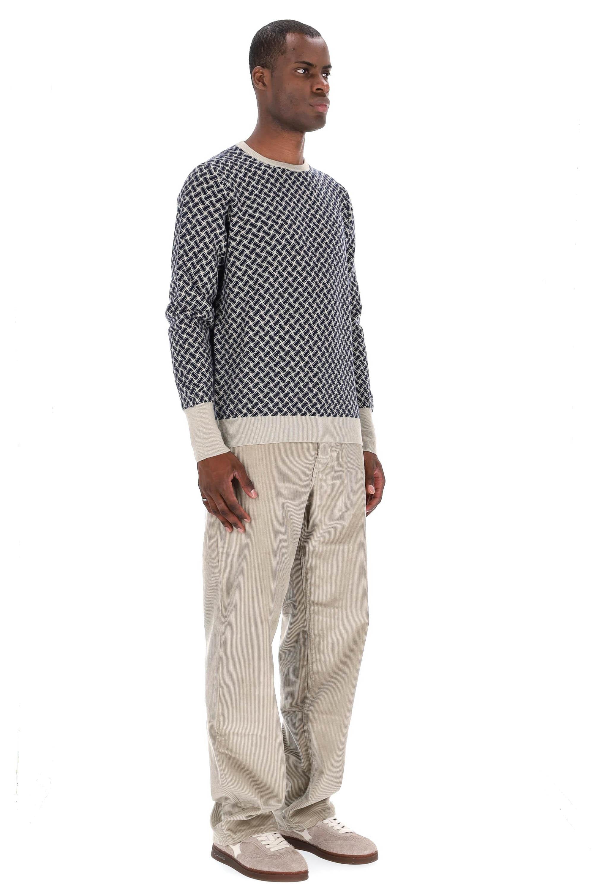 Maglia girocollo biscottino in cashmere D2K103- RB25 Drumohr 