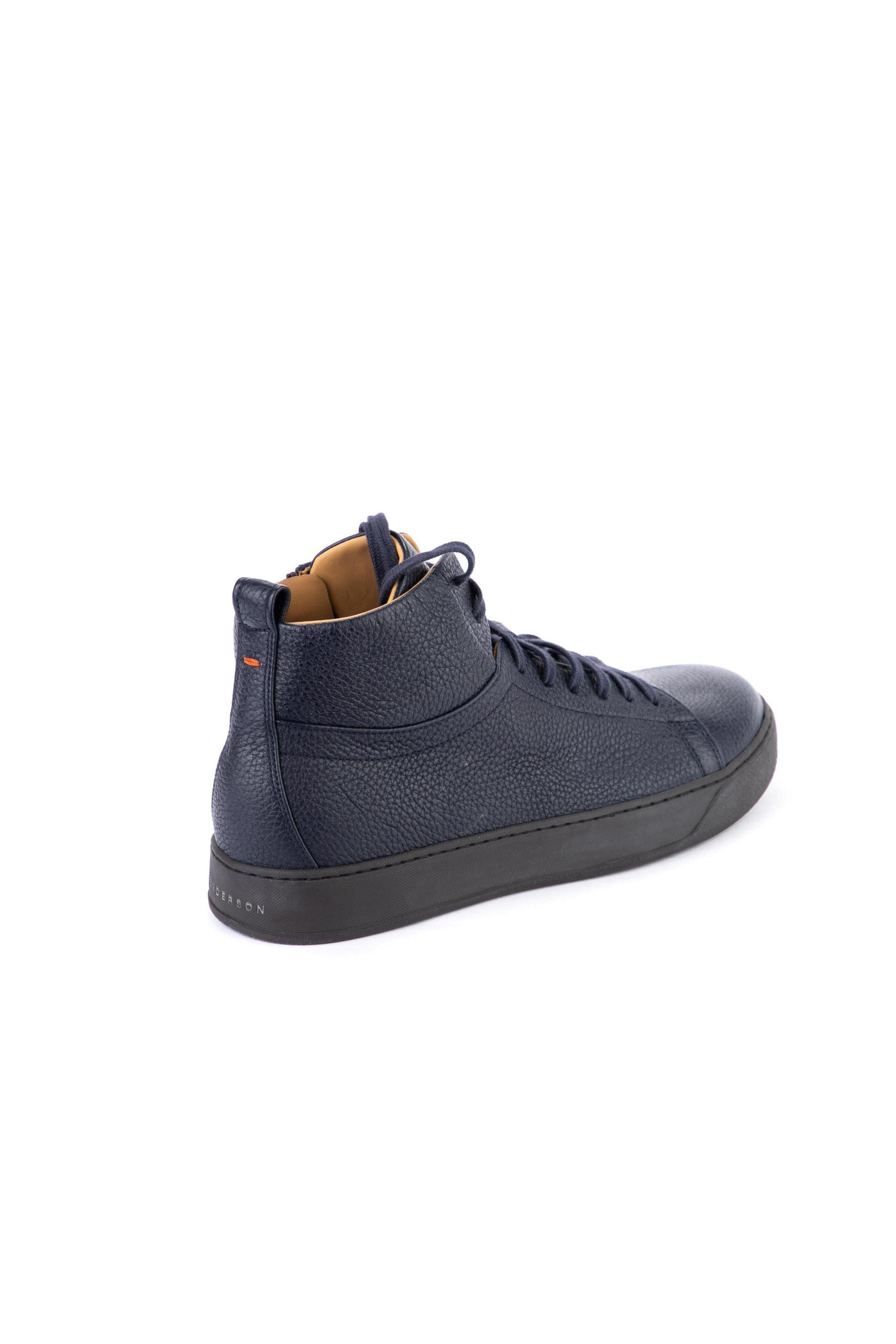 Henderson Sneaker mid top in pelle di cervo dakota IGOR.CVT.1 BLU 