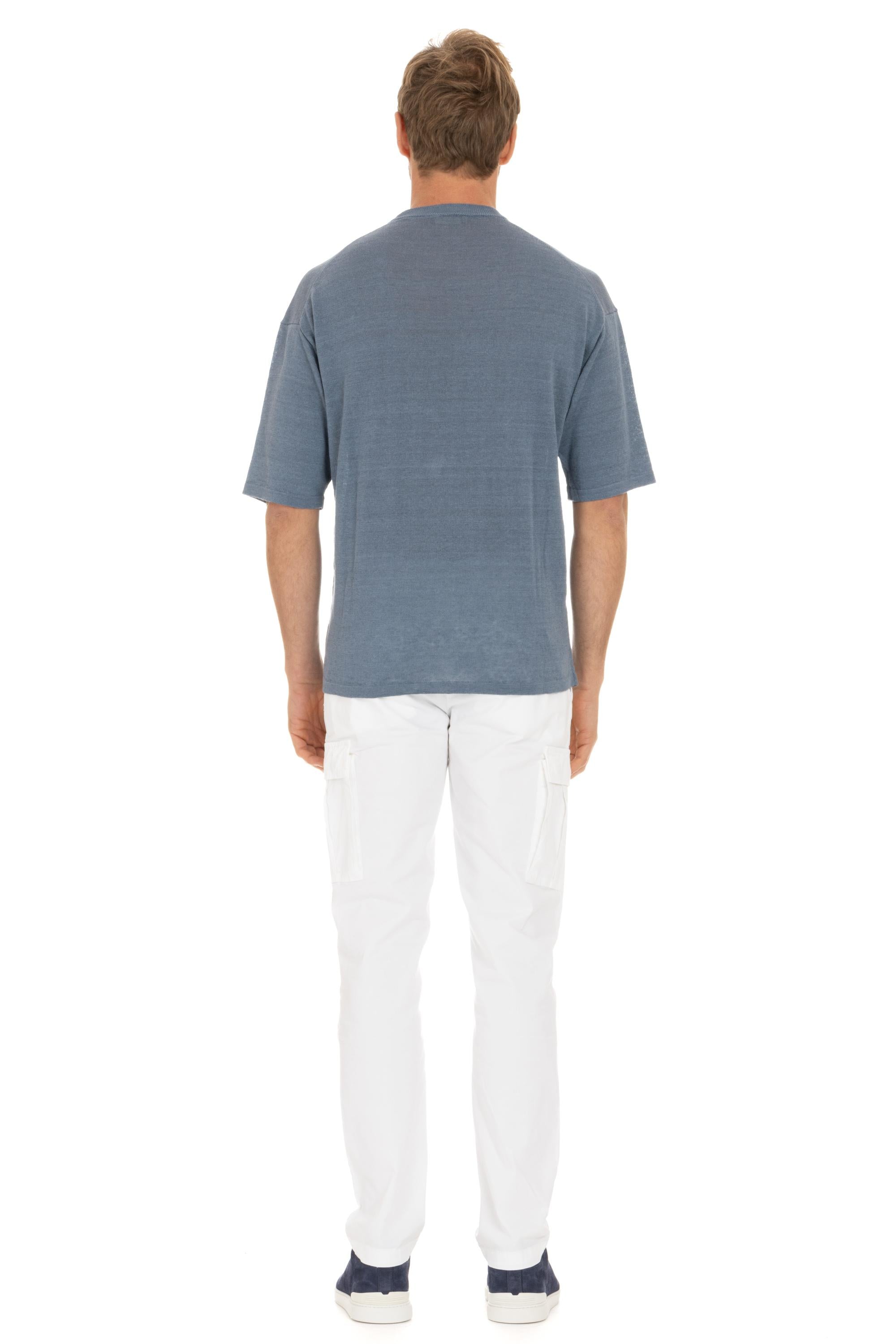 T-shirt in puro lino over fit RT20221/3 RT2012 Roberto Collina 