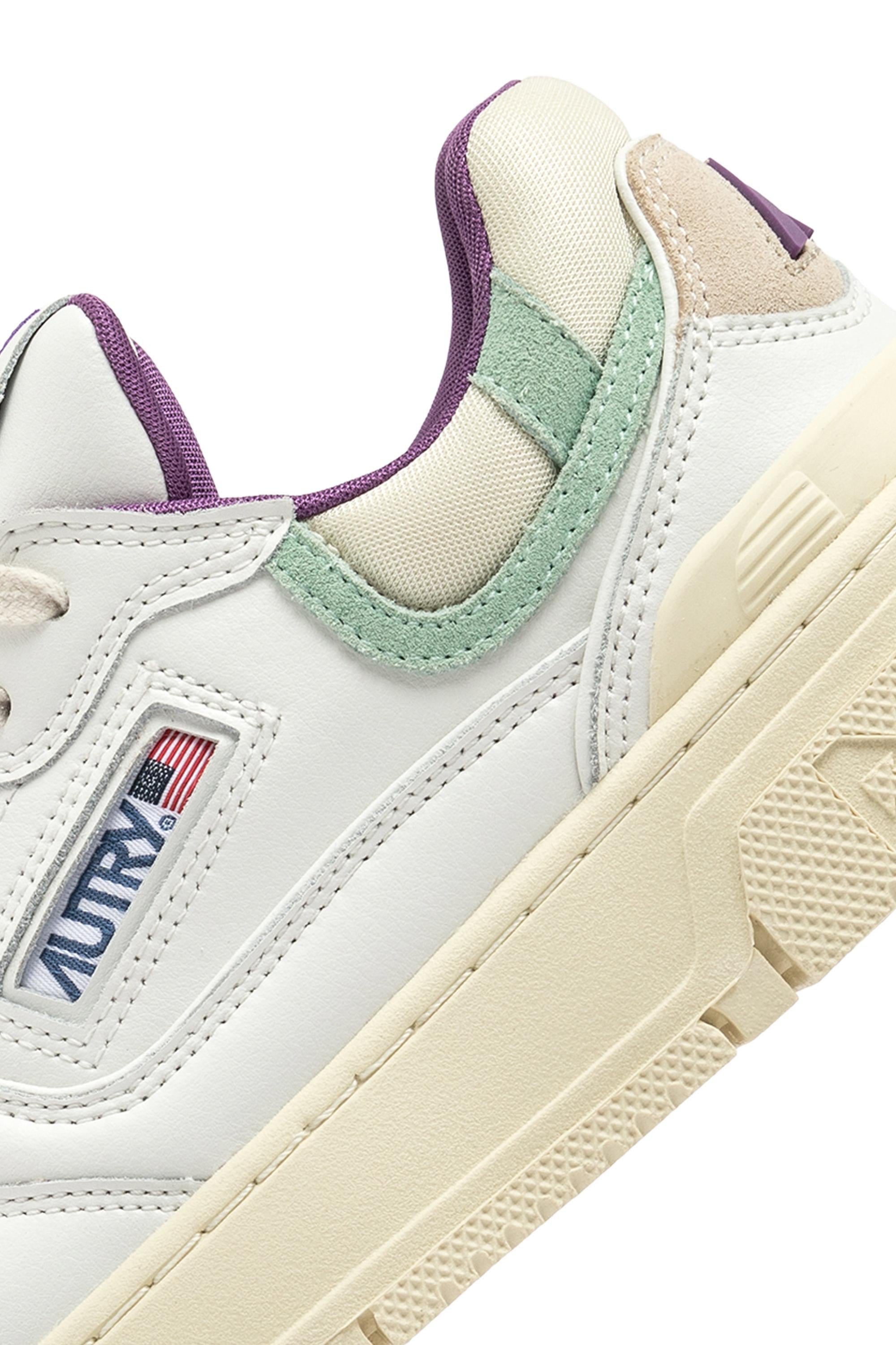 Autry Sneaker donna CLC con dettagli viola ROLW MY05 WHT/CAMEOGREEN 